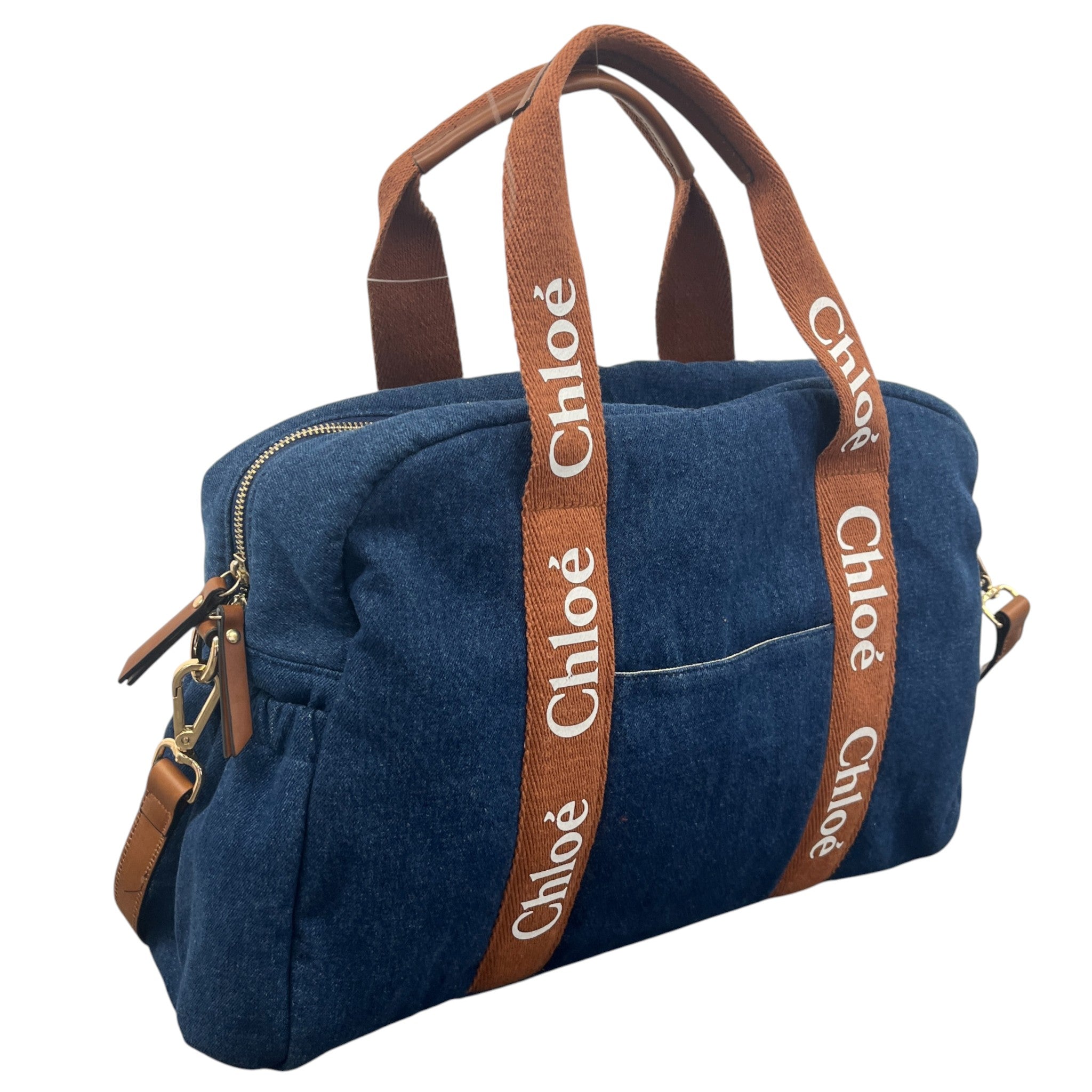 Women's Baby Changing Bag & Matt Handbag Navy