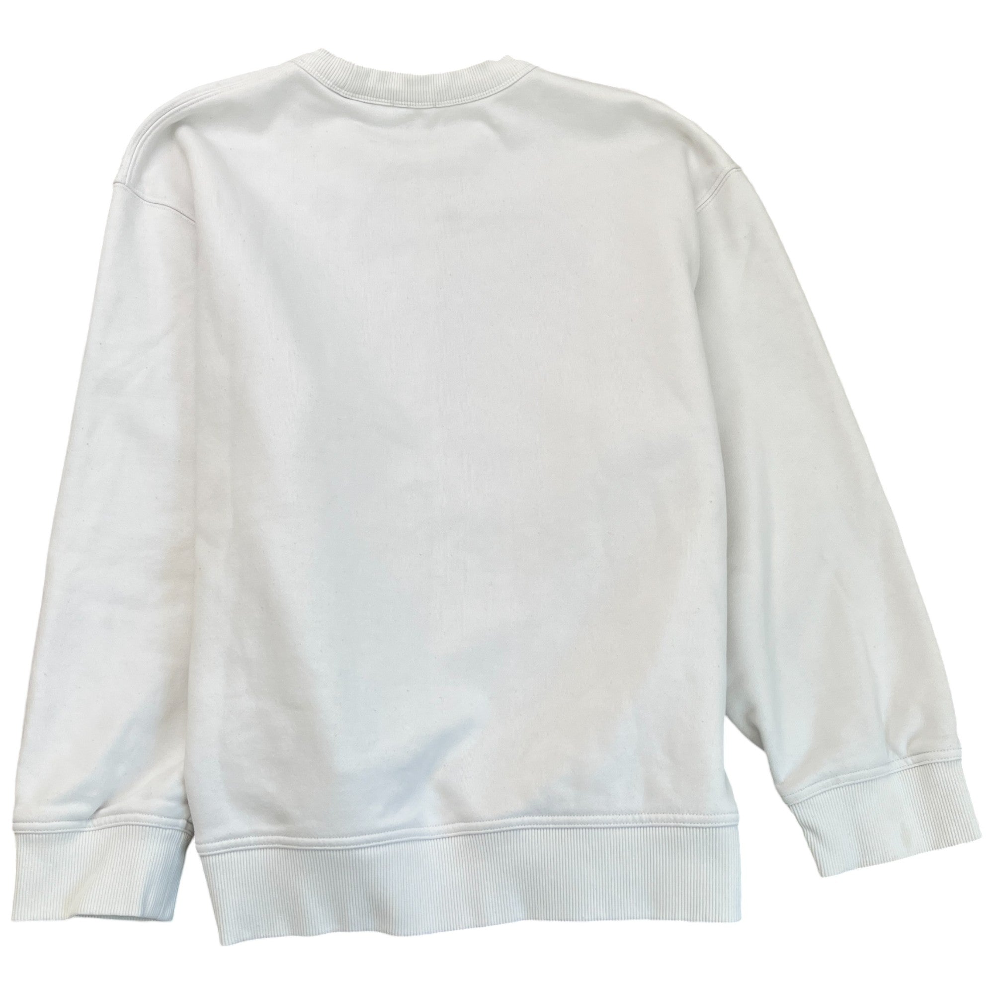 Men's Logo Print Sweatshirt White Size XL