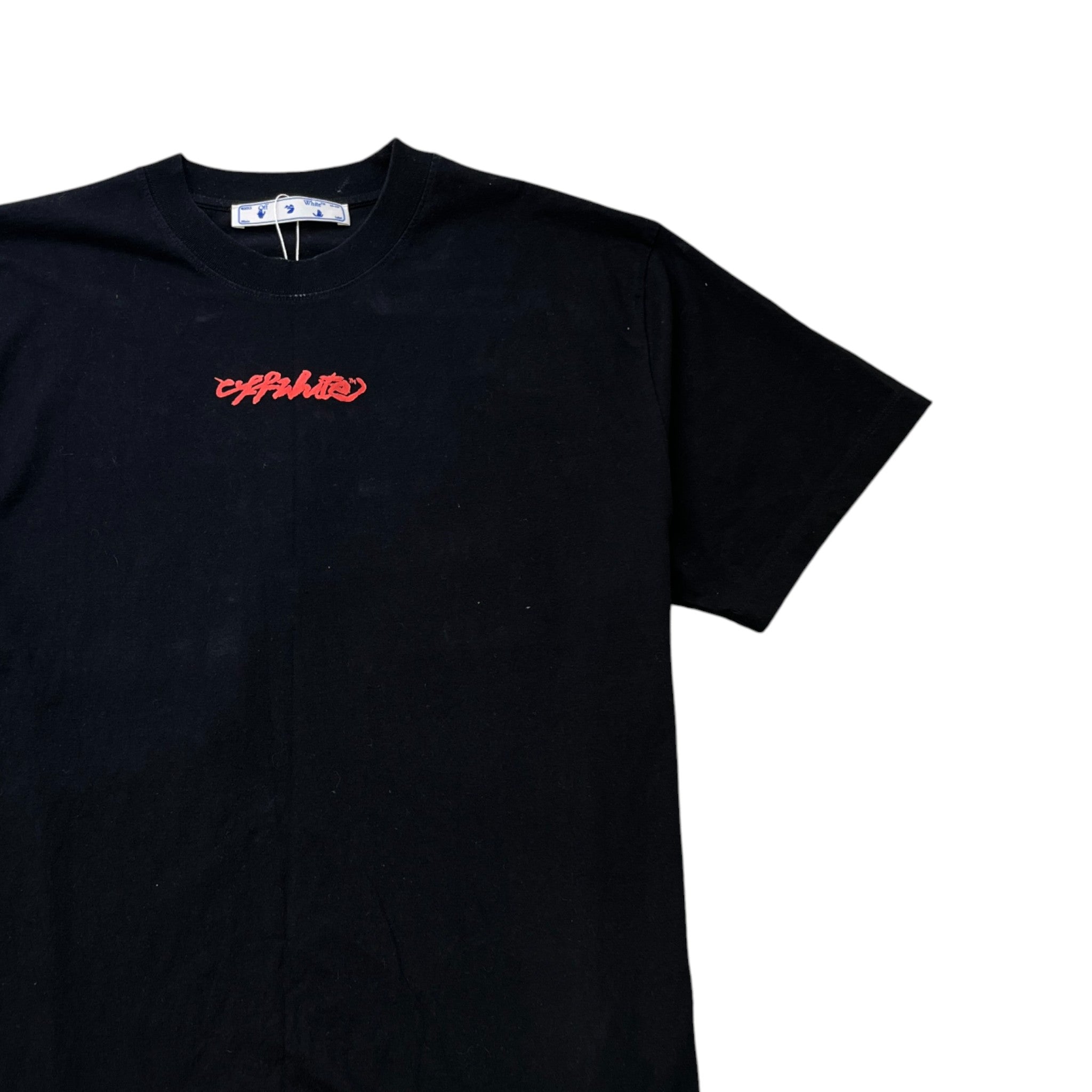 Men's Arrow On Canvas T-Shirt Black Size L