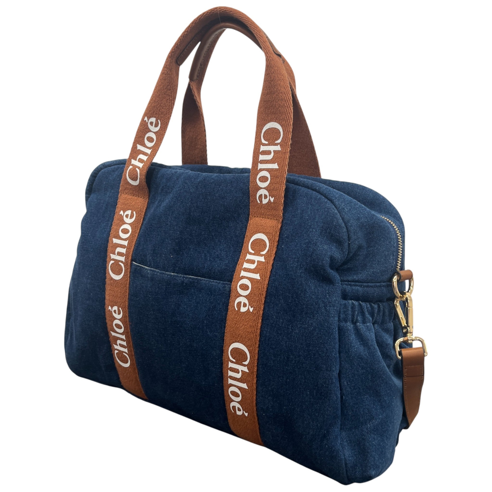 Women's Baby Changing Bag & Matt Handbag Navy
