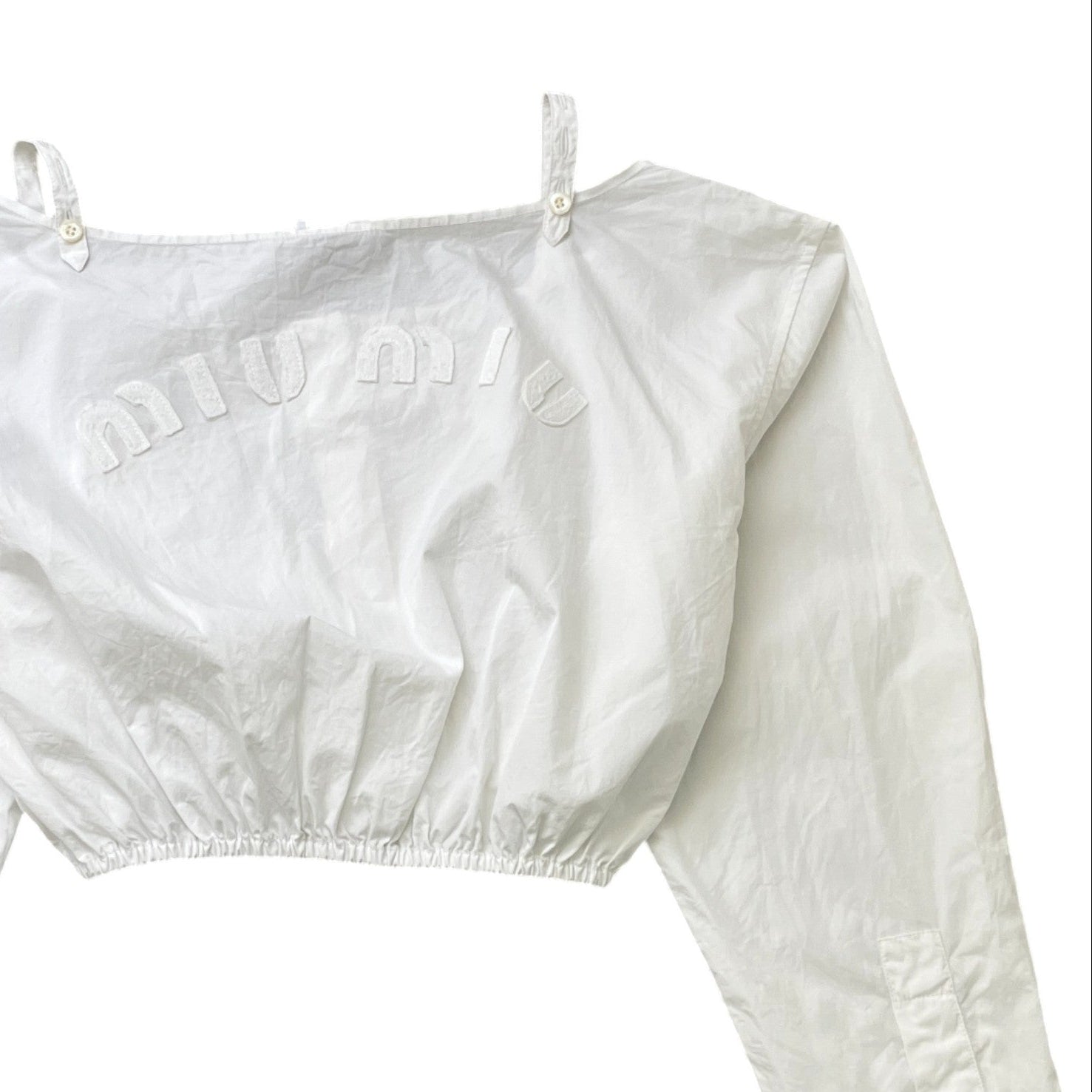 Women's Embroidered Logo Shirt White Size S