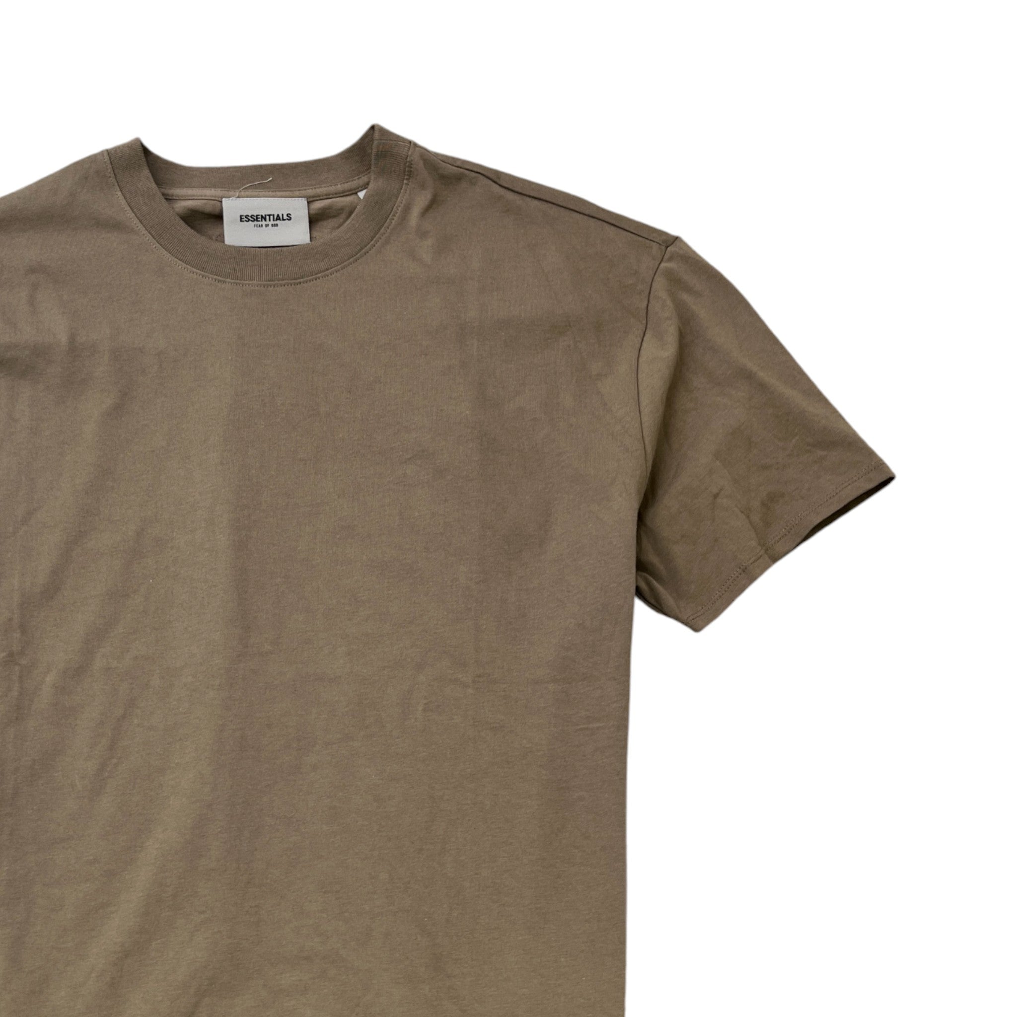 Men's Logo Print T-Shirt Khaki Size S