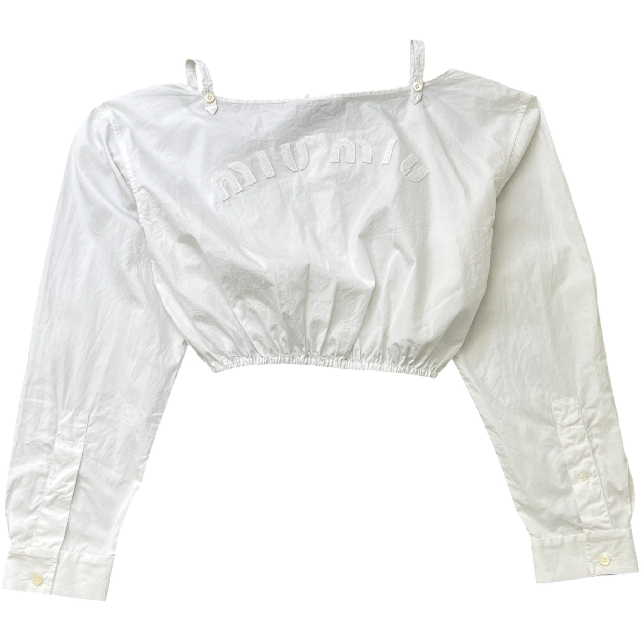 Women's Embroidered Logo Shirt White Size S