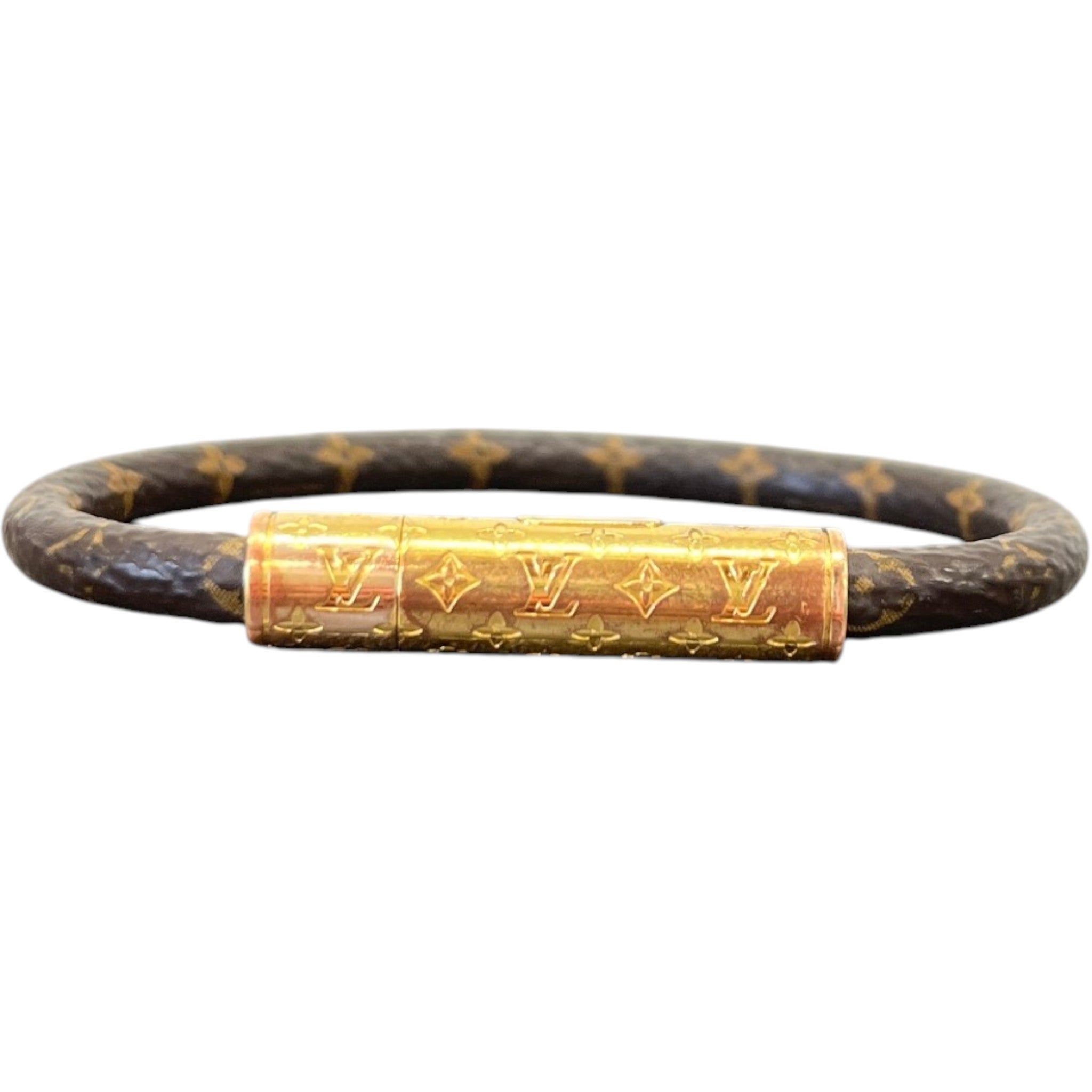 Women's Monogram Daily Confidential Bracelet Brown Size S