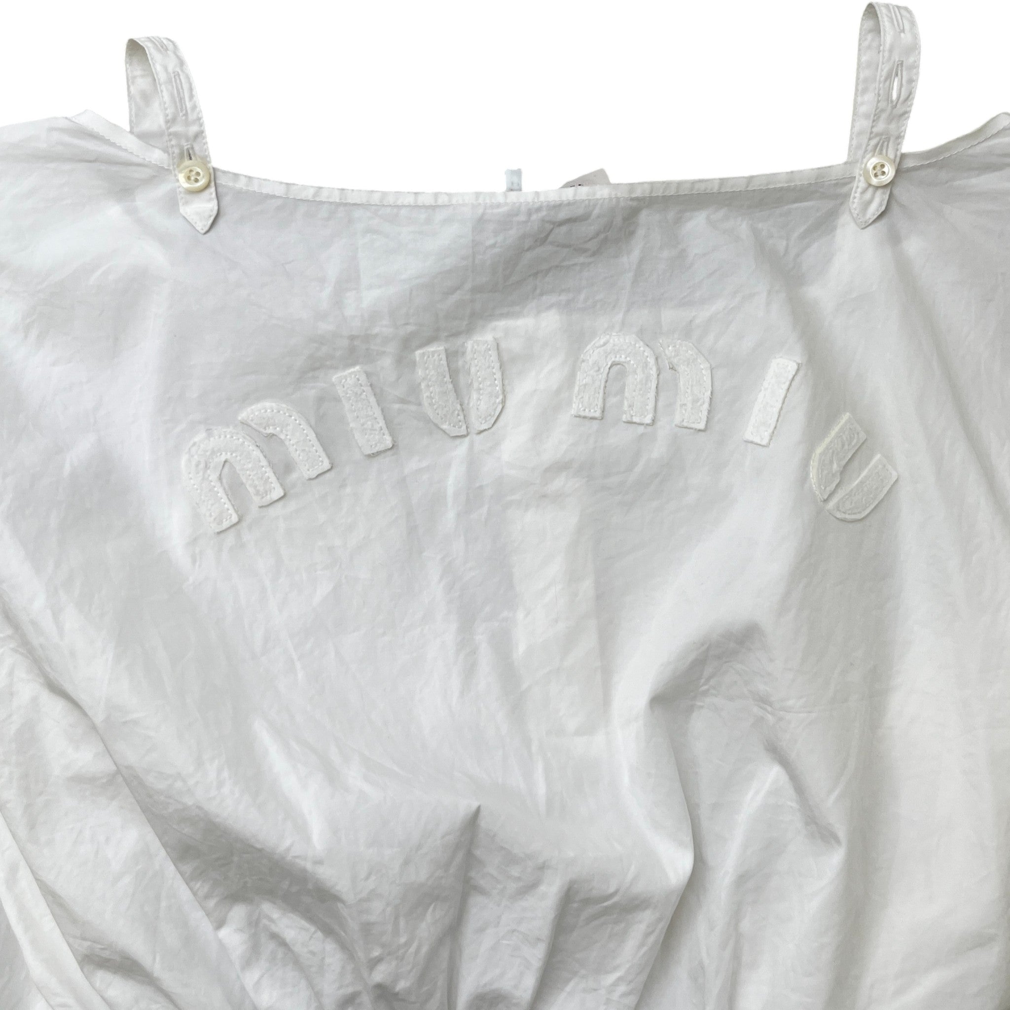 Women's Embroidered Logo Shirt White Size S