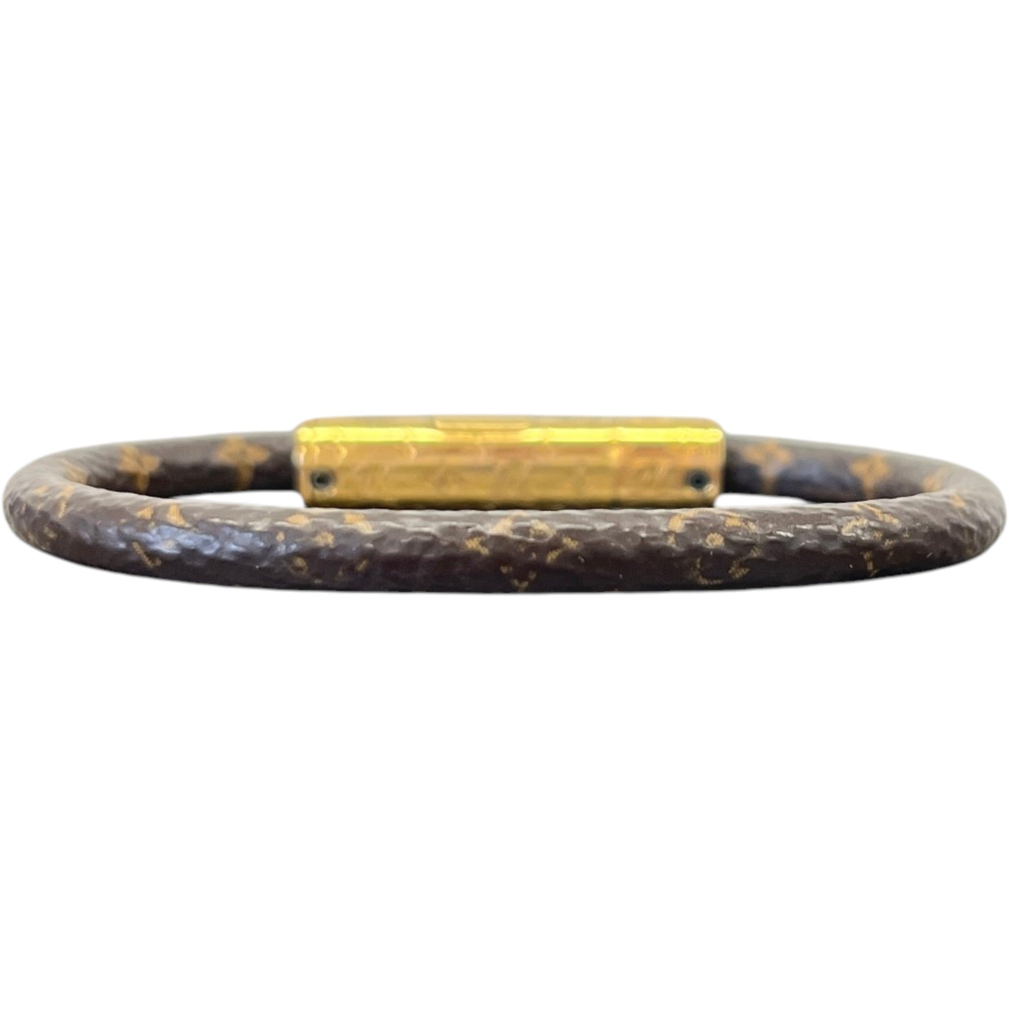 Women's Monogram Daily Confidential Bracelet Brown Size S