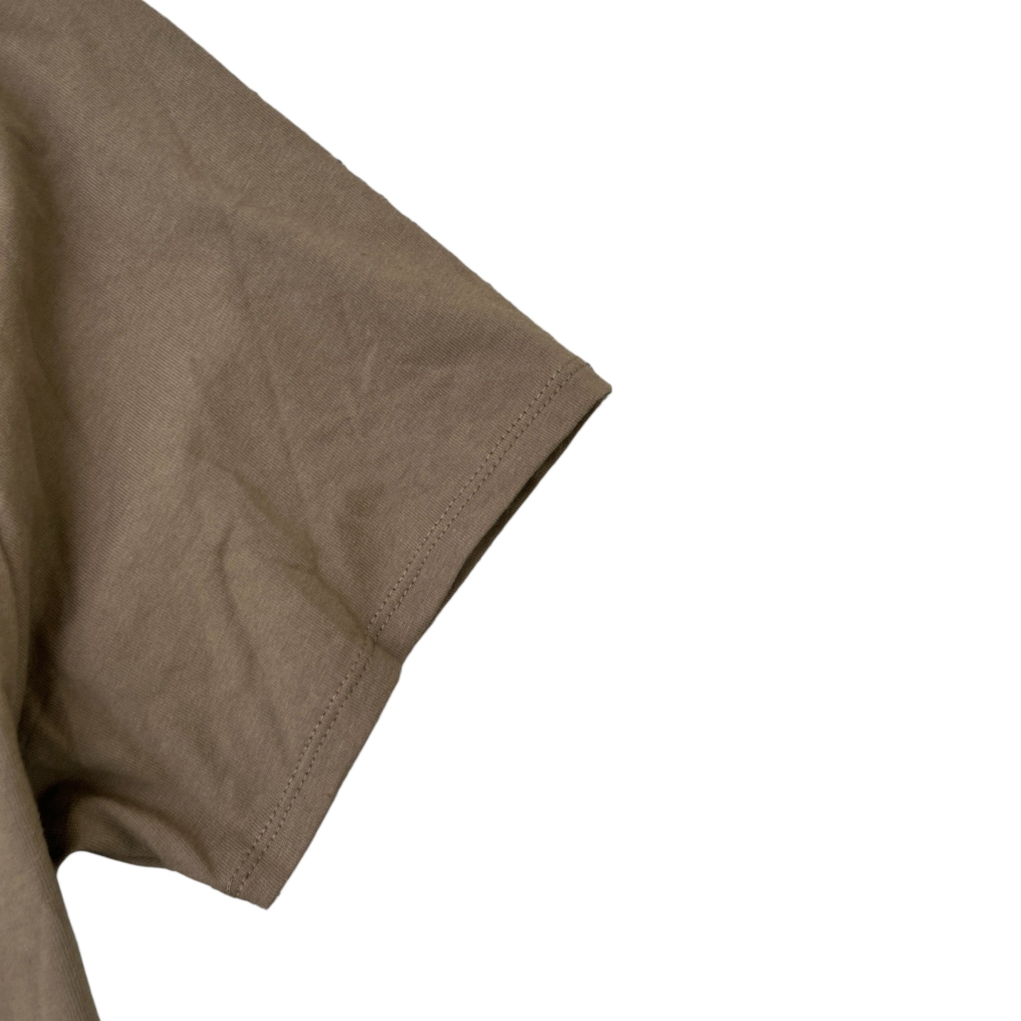 Men's Logo Print T-Shirt Khaki Size S