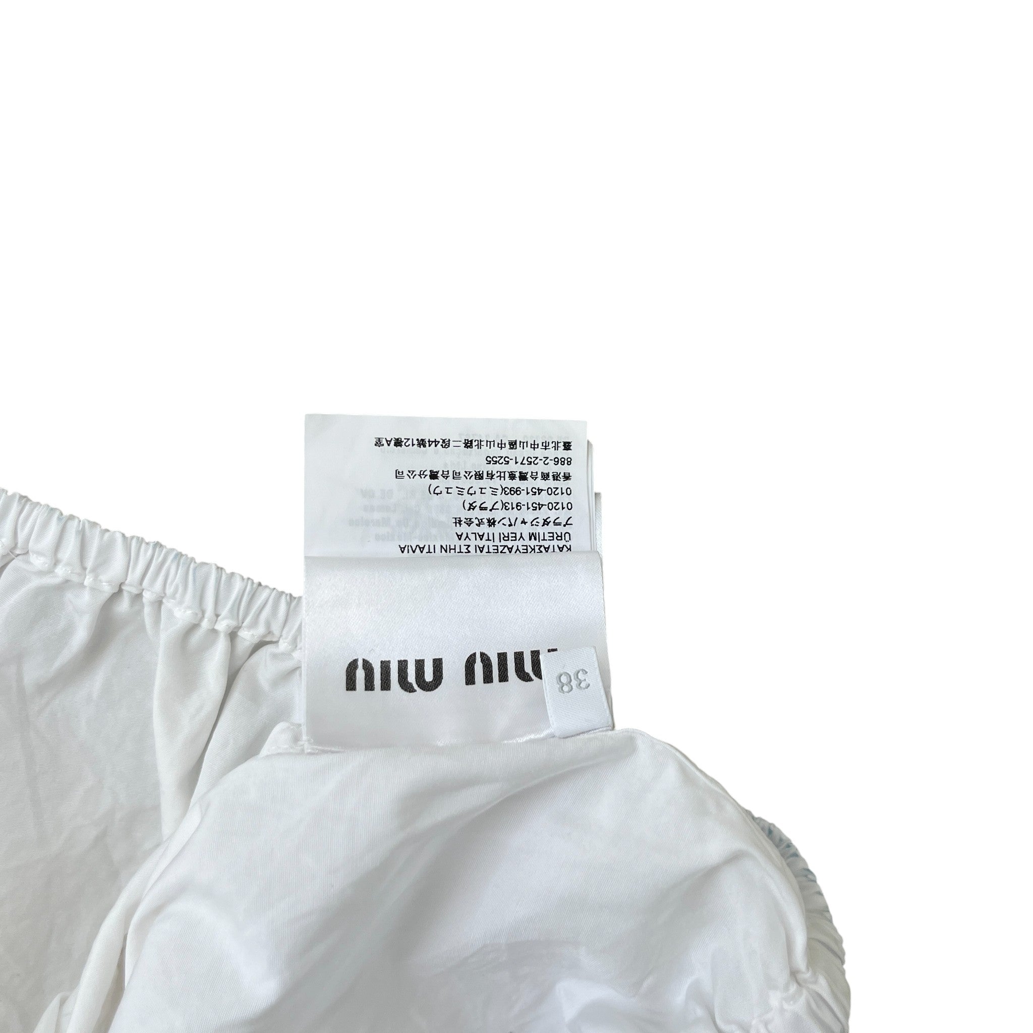 Women's Embroidered Logo Shirt White Size S