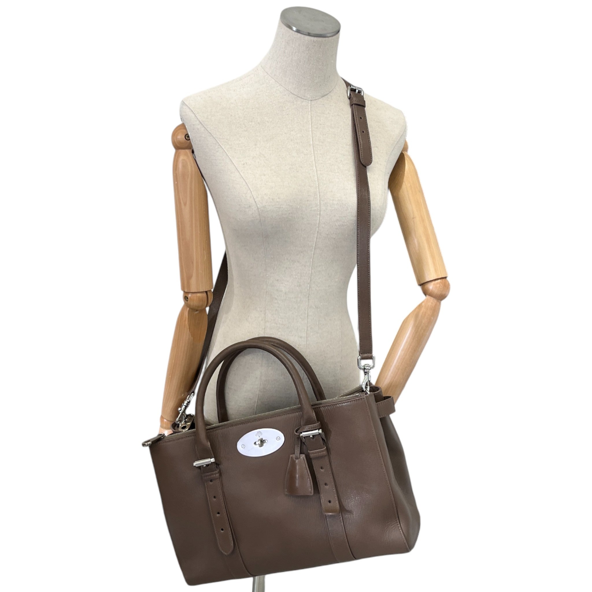 Women's Bayswater Double Zip Tote Bag Brown