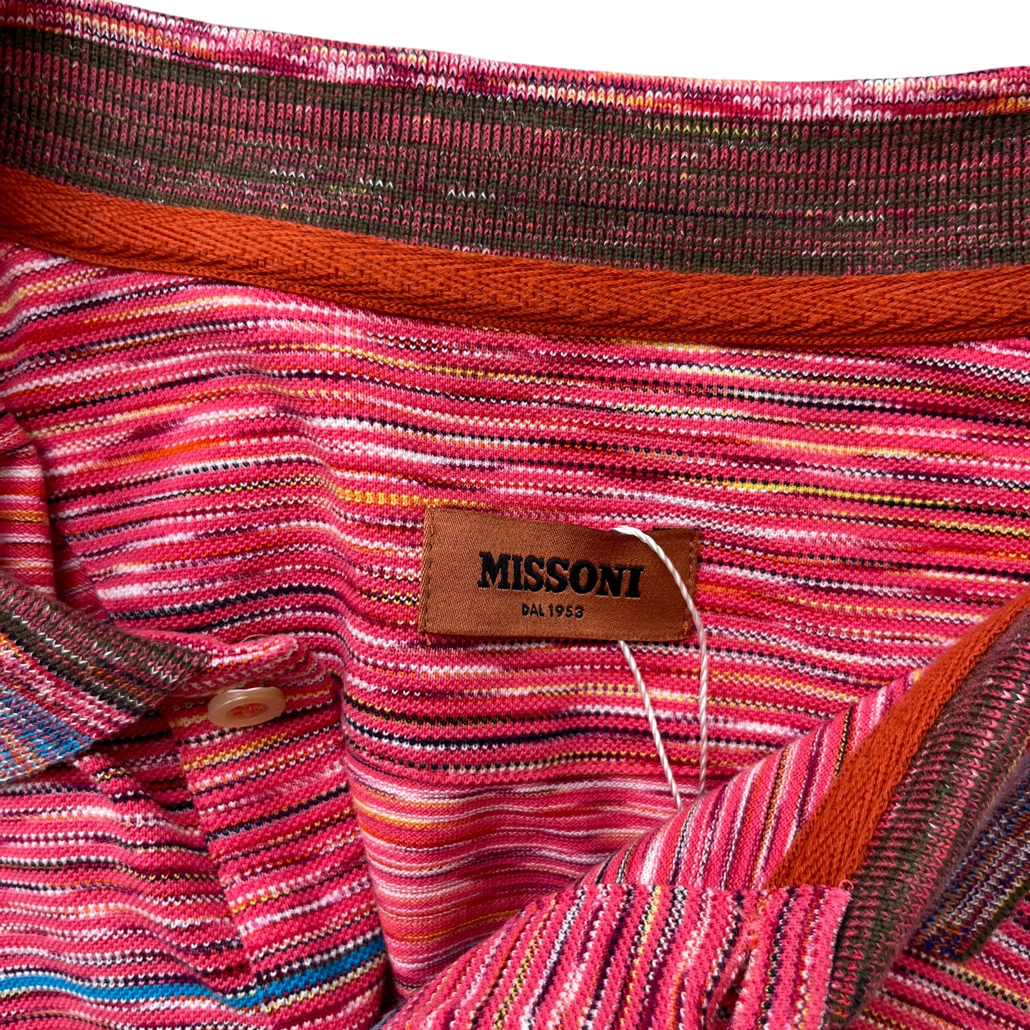 Men's Space Dye Polo Shirt Multi-Coloured Size XXL