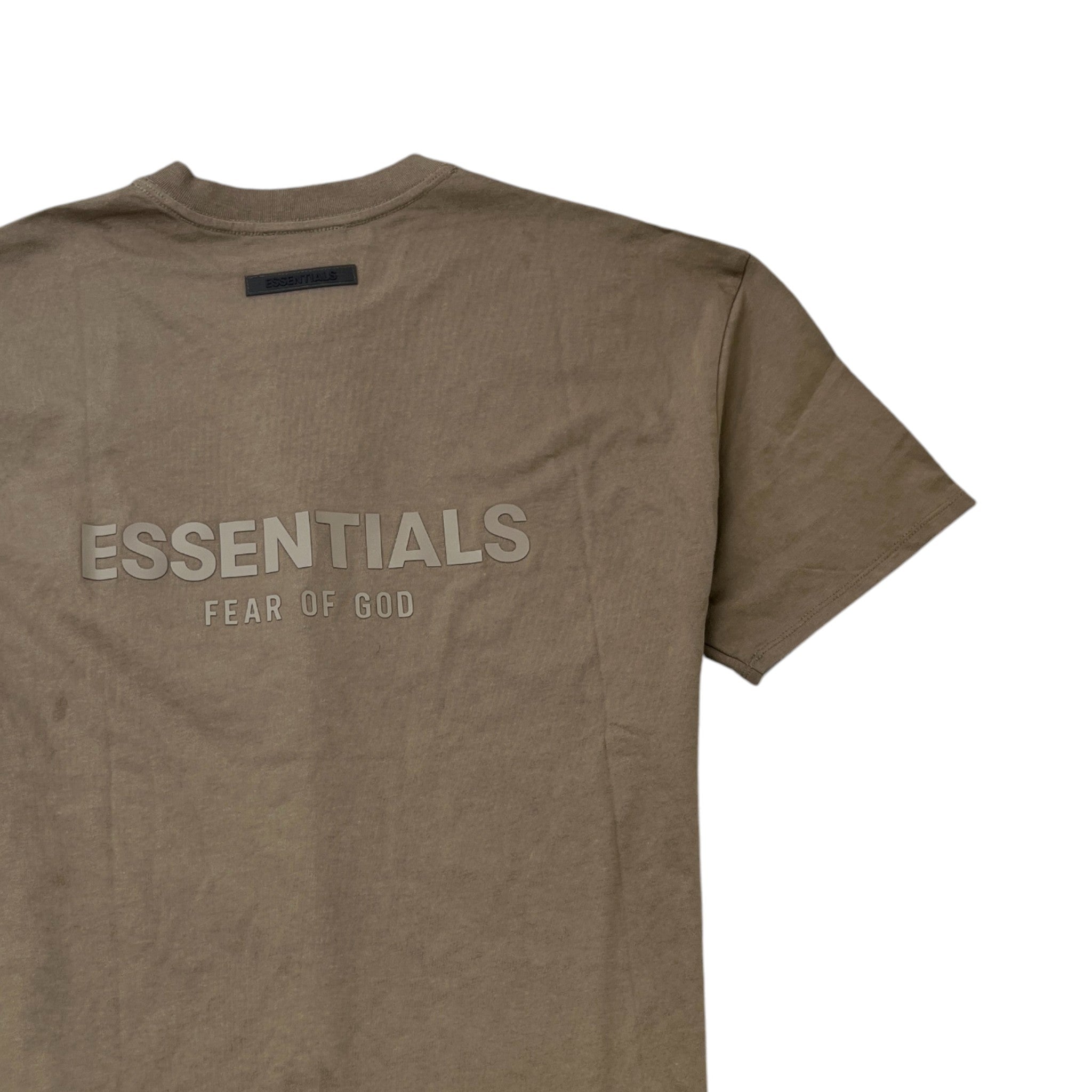 Men's Logo Print T-Shirt Khaki Size S