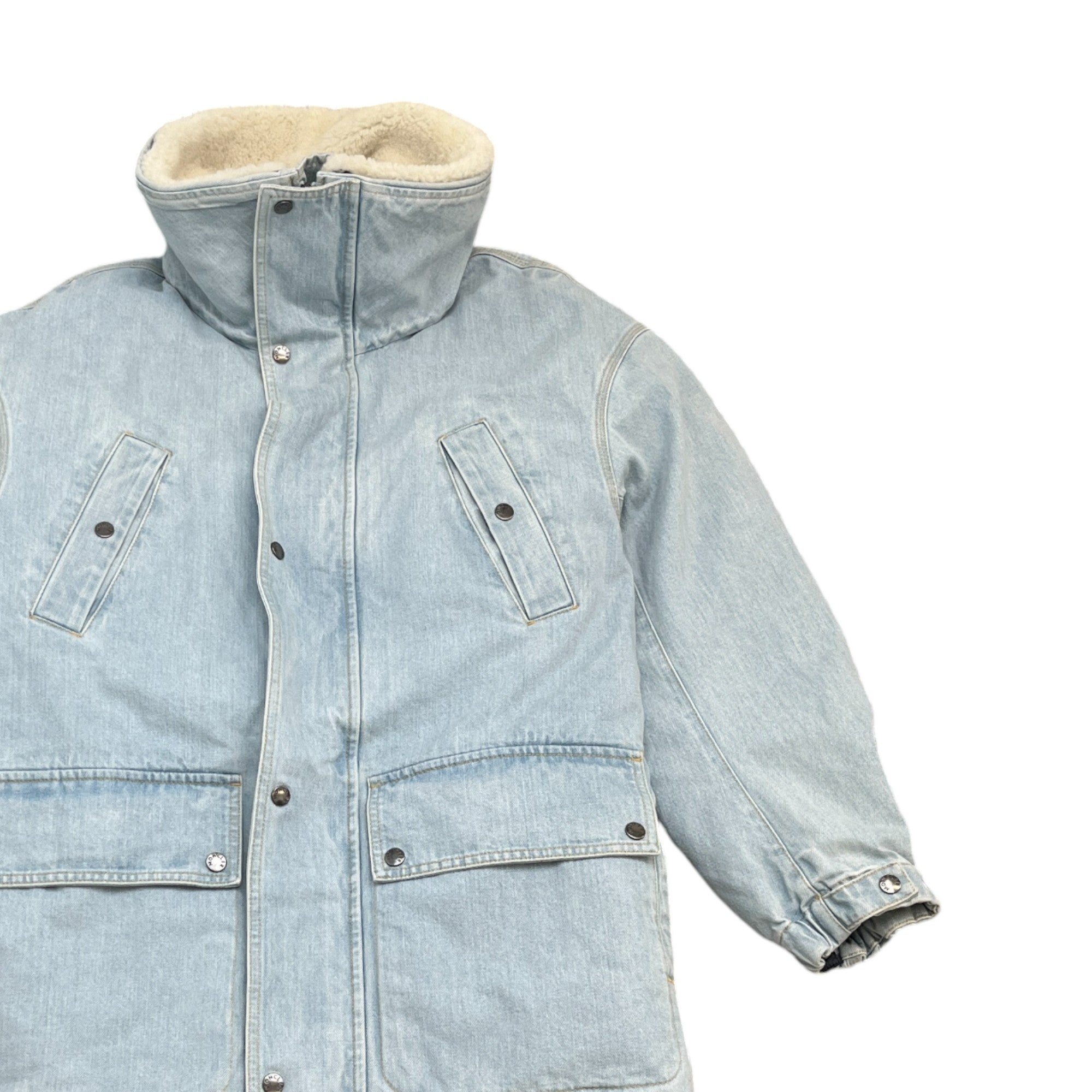 Men's Muir Dnm Faux Fur-Trimmed Jacket Blue Size 1 / S