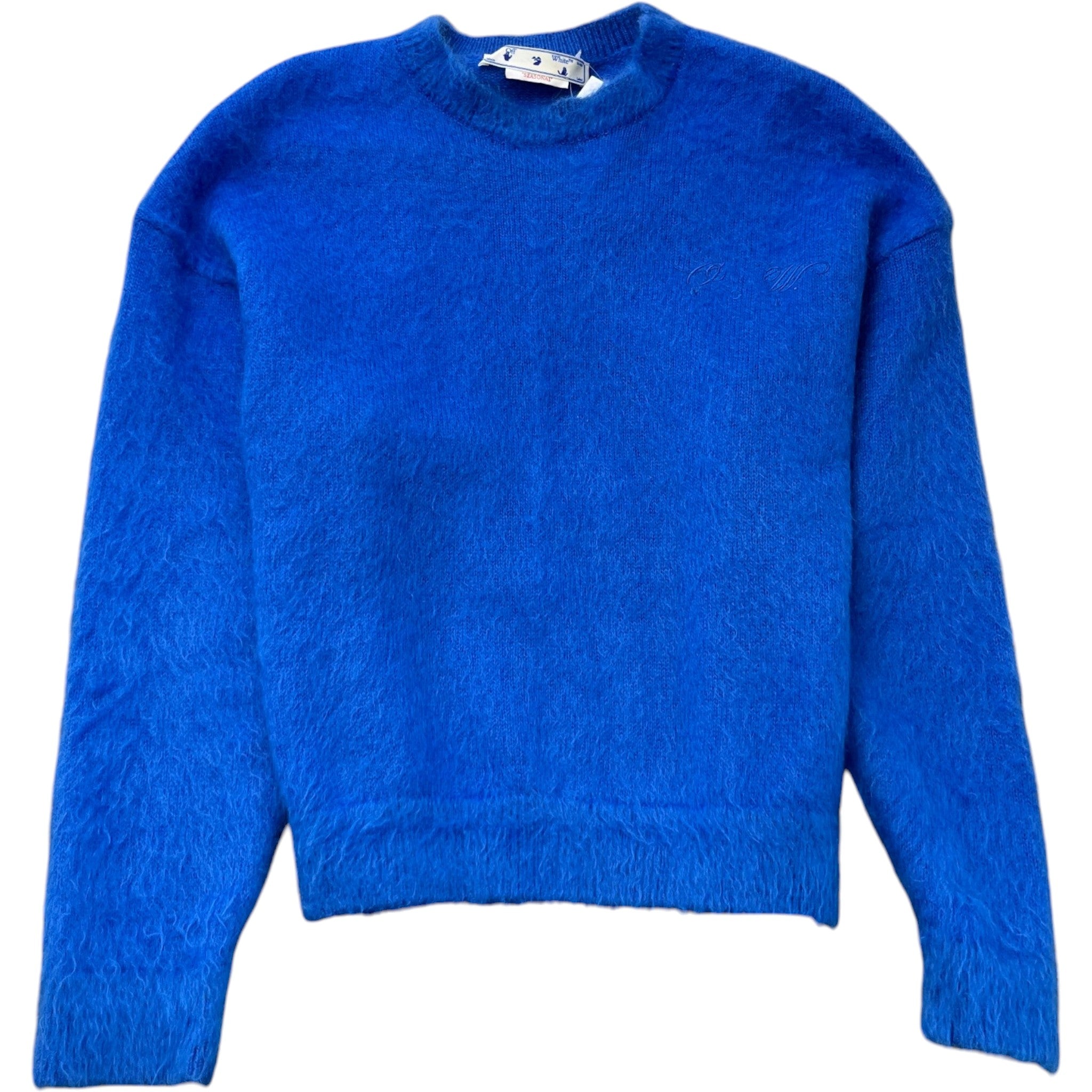 Men's Arrow Mohair Skate Knit Jumper Blue Size M