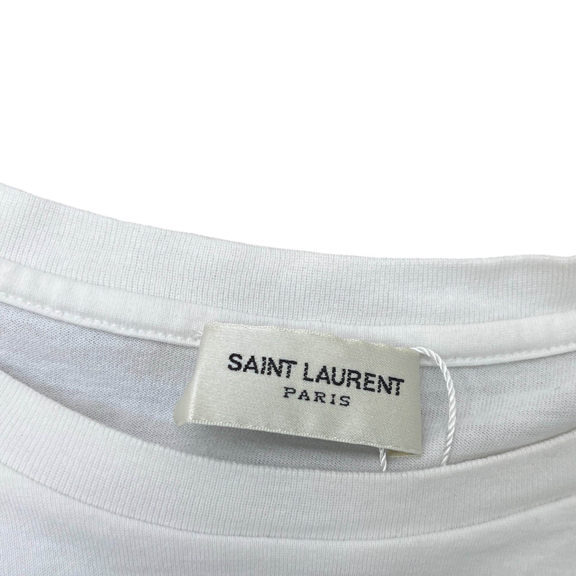 Men's Logo Print T-Shirt White Size XXL