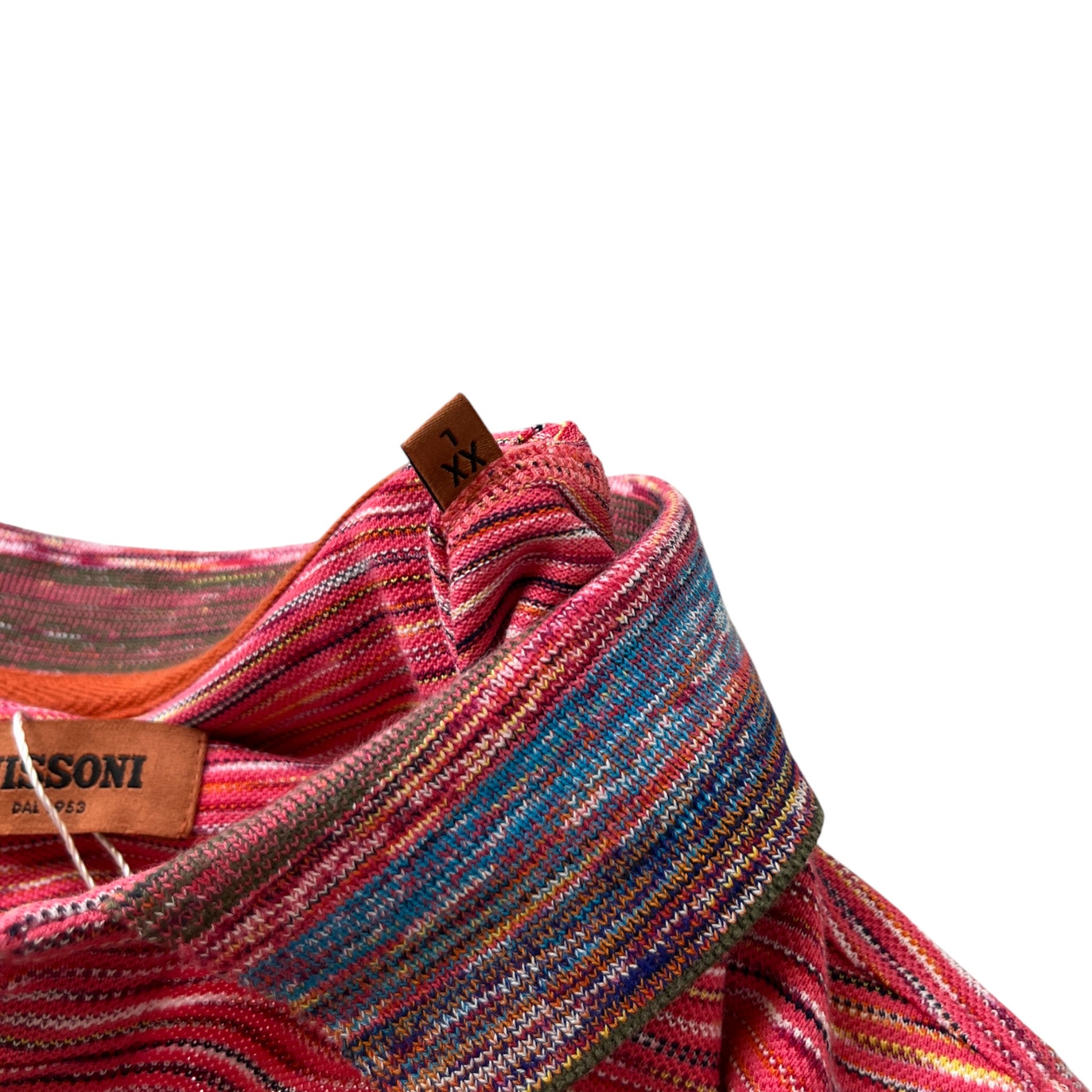 Men's Space Dye Polo Shirt Multi-Coloured Size XXL