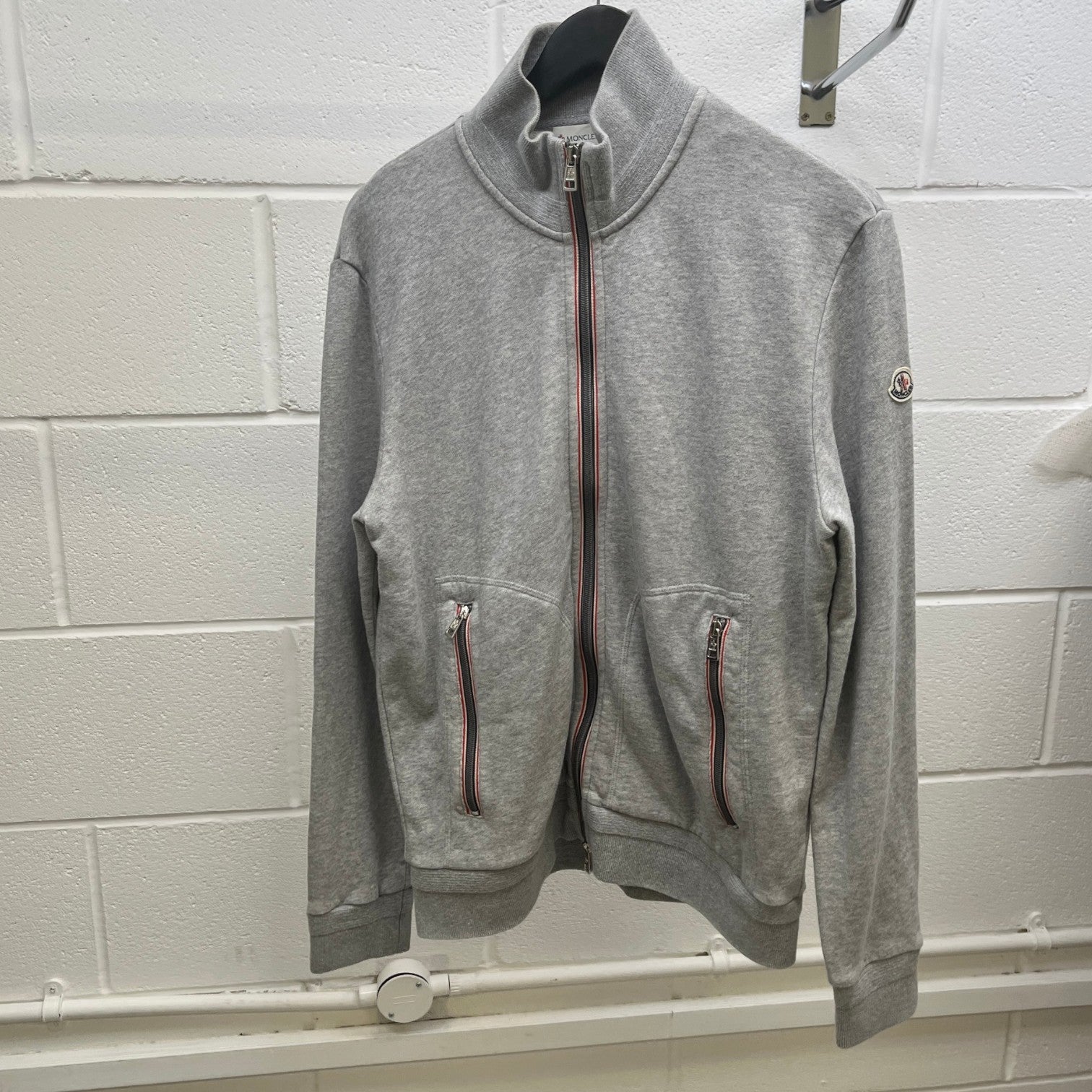 Men's Maglia Cardigan Track Jacket Grey Size XL
