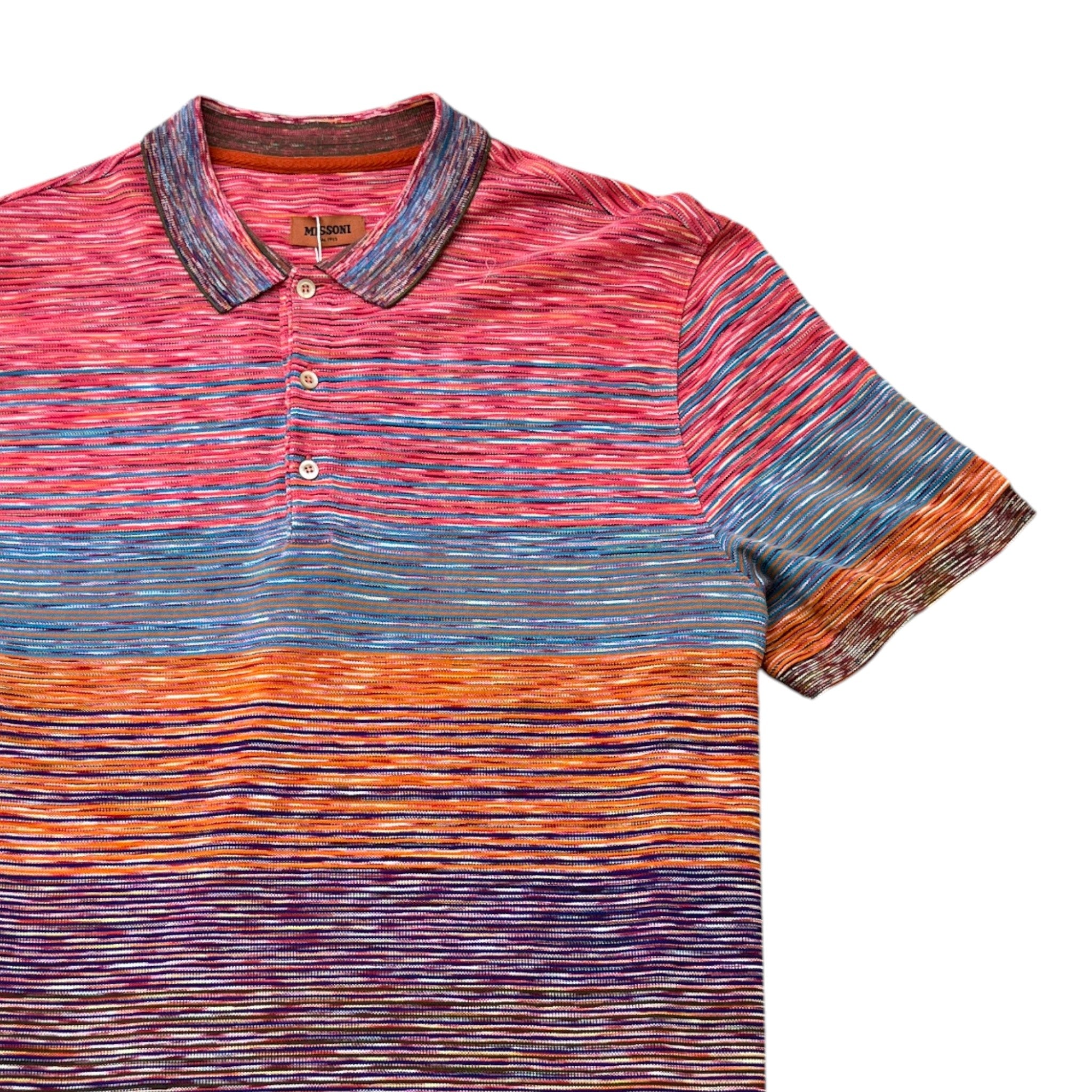 Men's Space Dye Polo Shirt Multi-Coloured Size XXL
