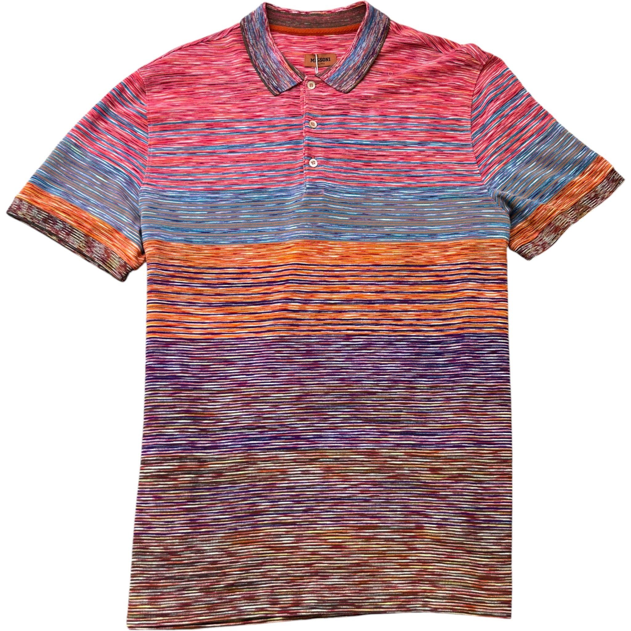 Men's Space Dye Polo Shirt Multi-Coloured Size XXL