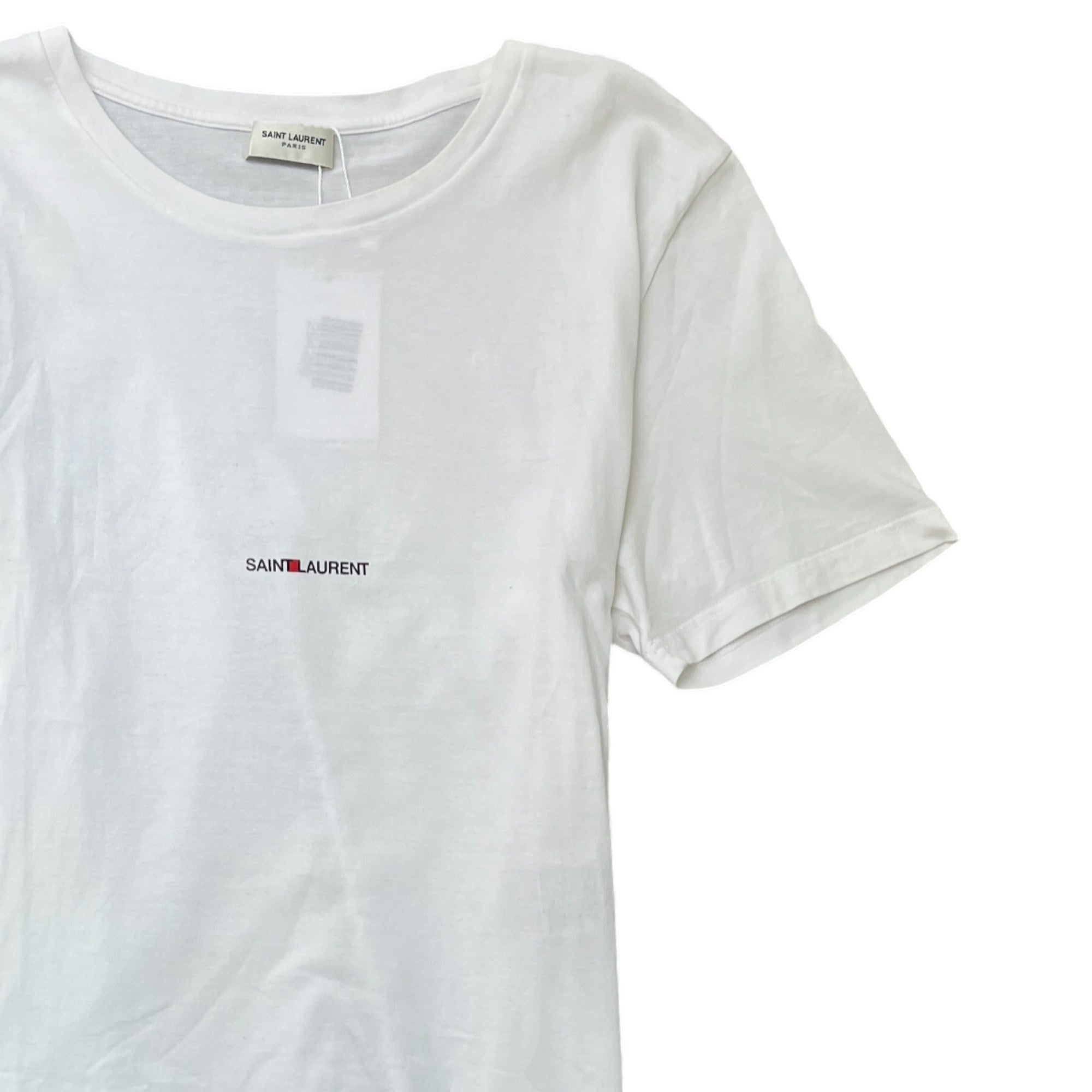 Men's Logo Print T-Shirt White Size XXL