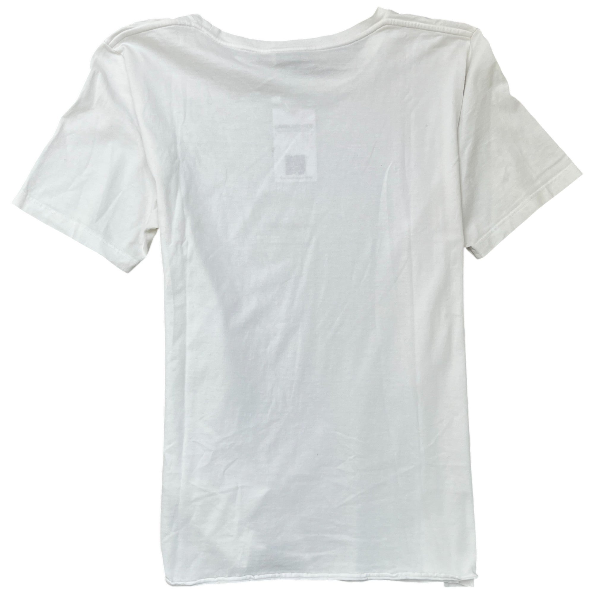 Men's Logo Print T-Shirt White Size XXL