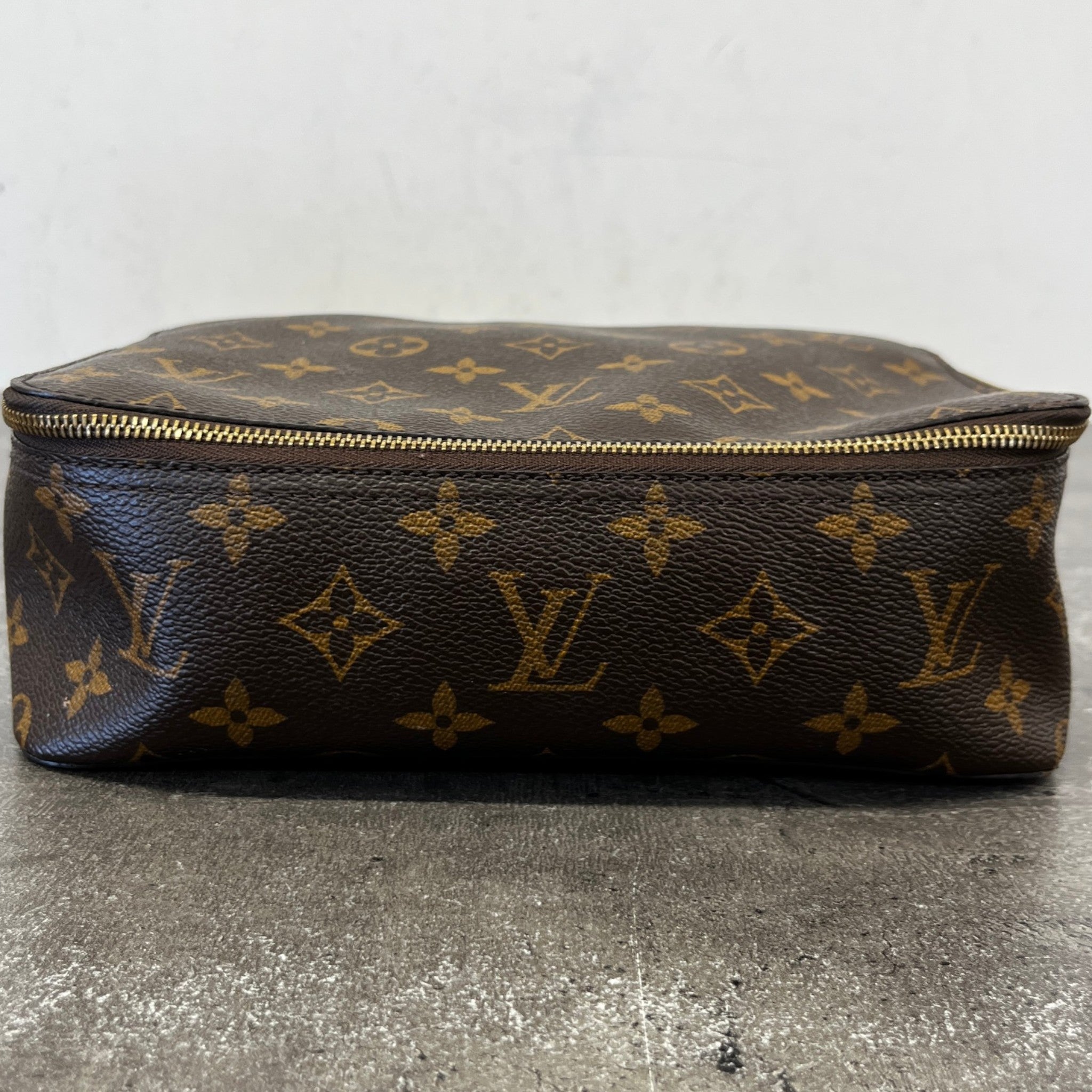 Women's Monogram Toiletry Bag Brown