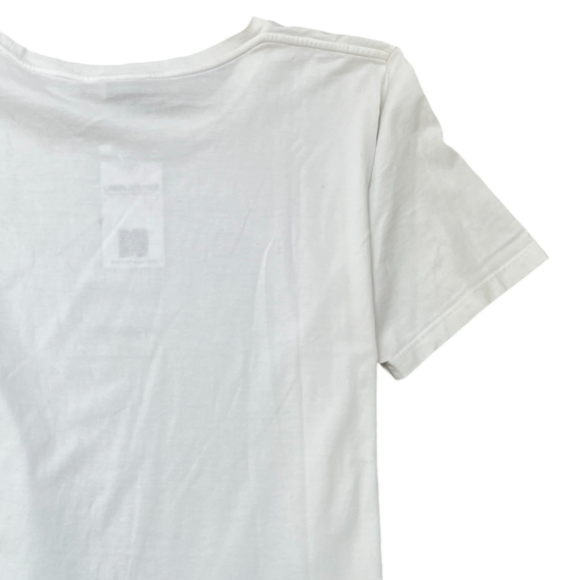 Men's Logo Print T-Shirt White Size XXL