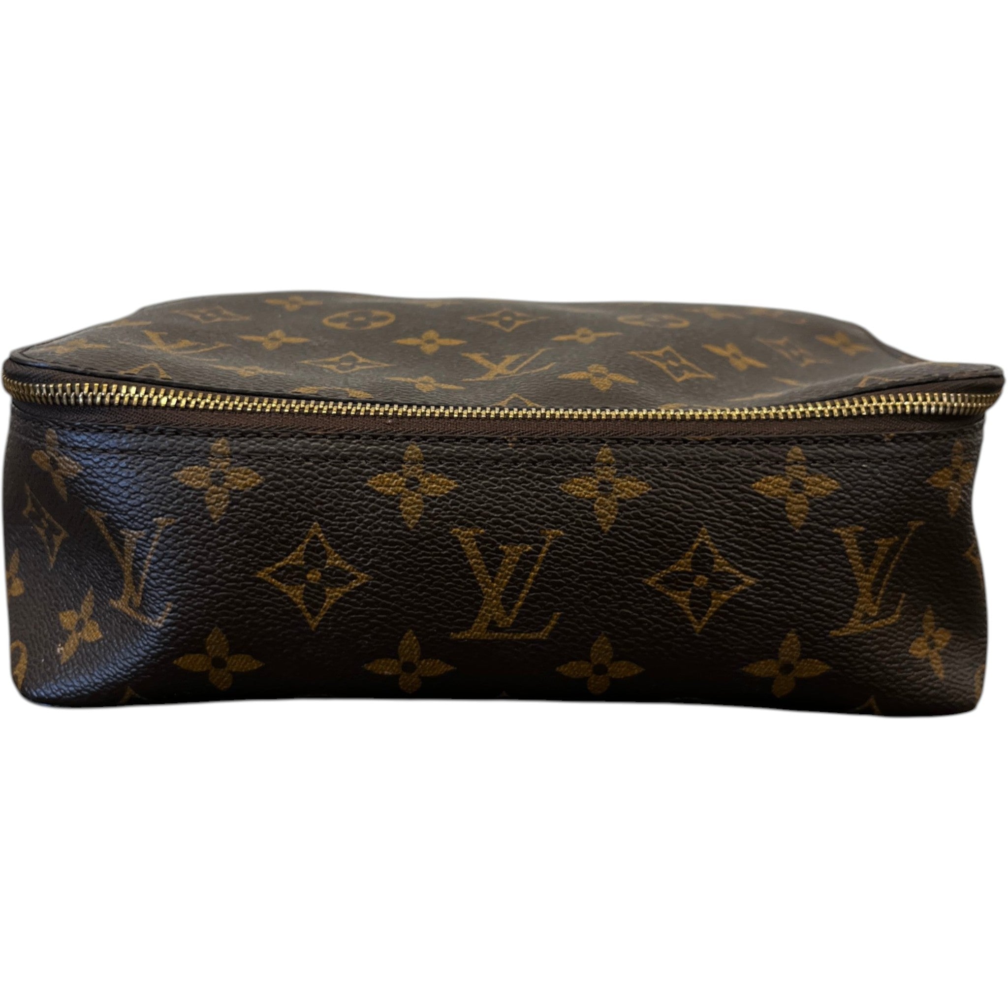 Women's Monogram Toiletry Bag Brown