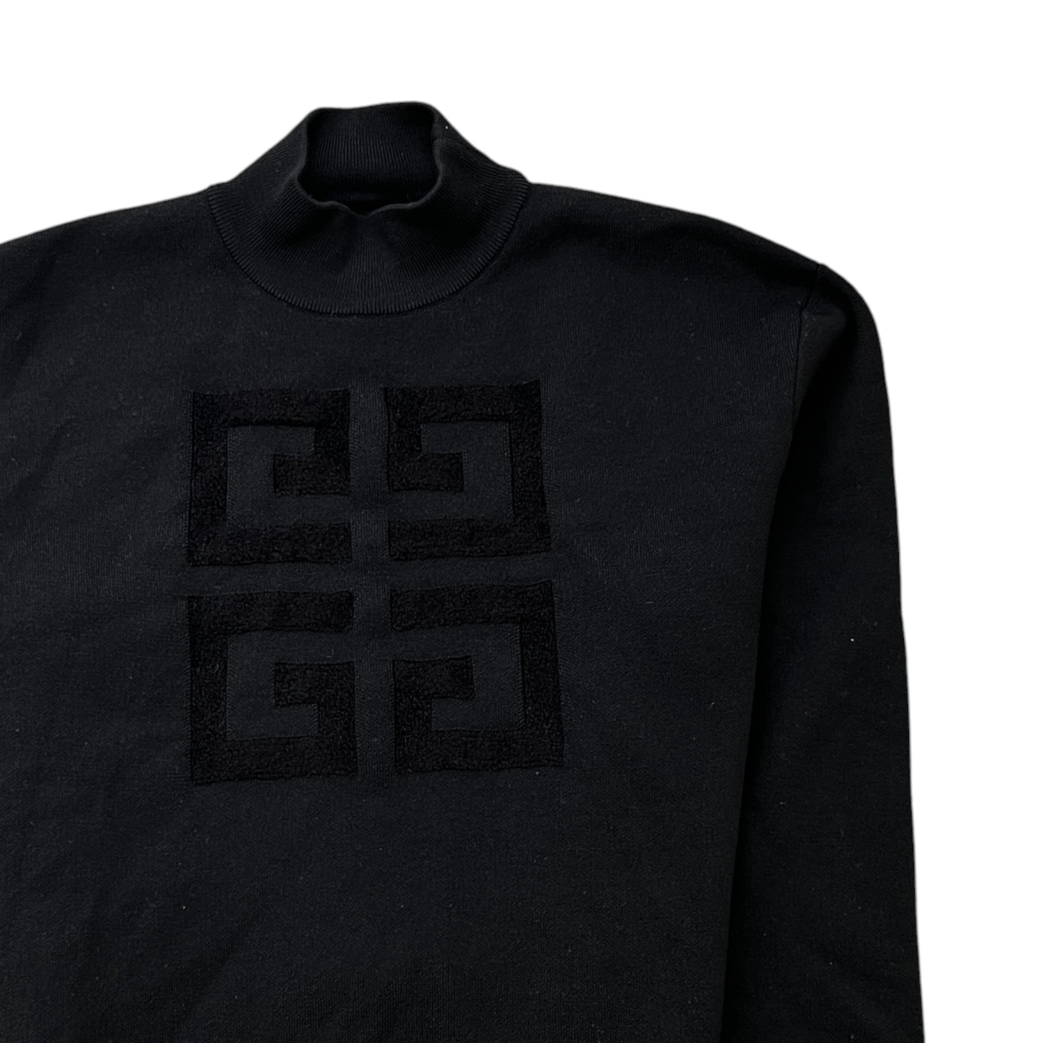 Men's 4G Embroidered Logo Jumper Black Size XS