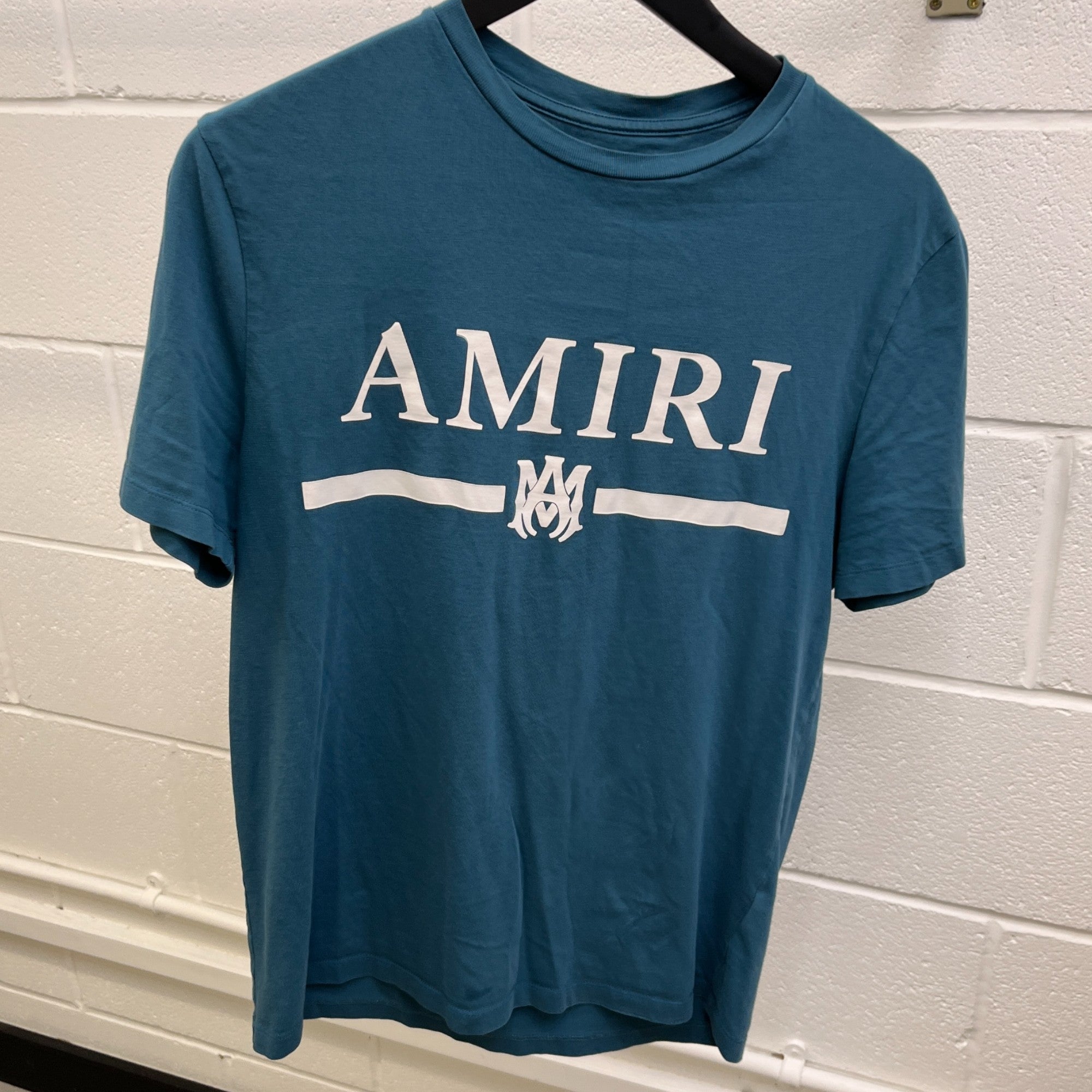 Men's Logo Print T-Shirt Blue Size IT 46 / UK S