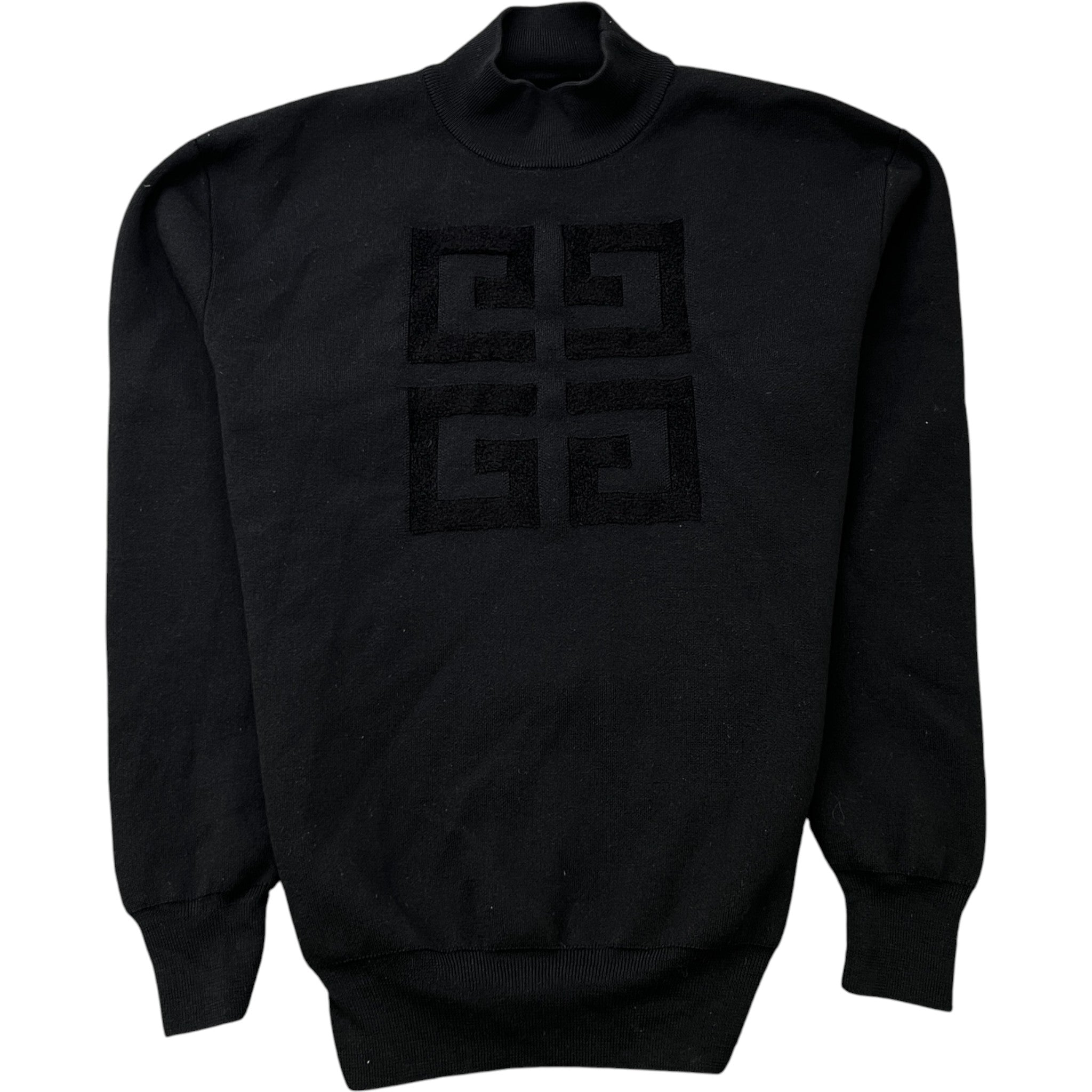 Men's 4G Embroidered Logo Jumper Black Size XS