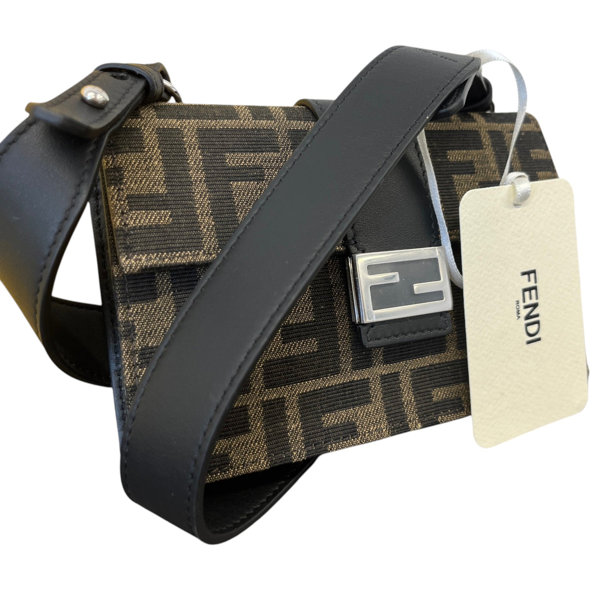 Women's Mini Canvas Baguette Bag Brown