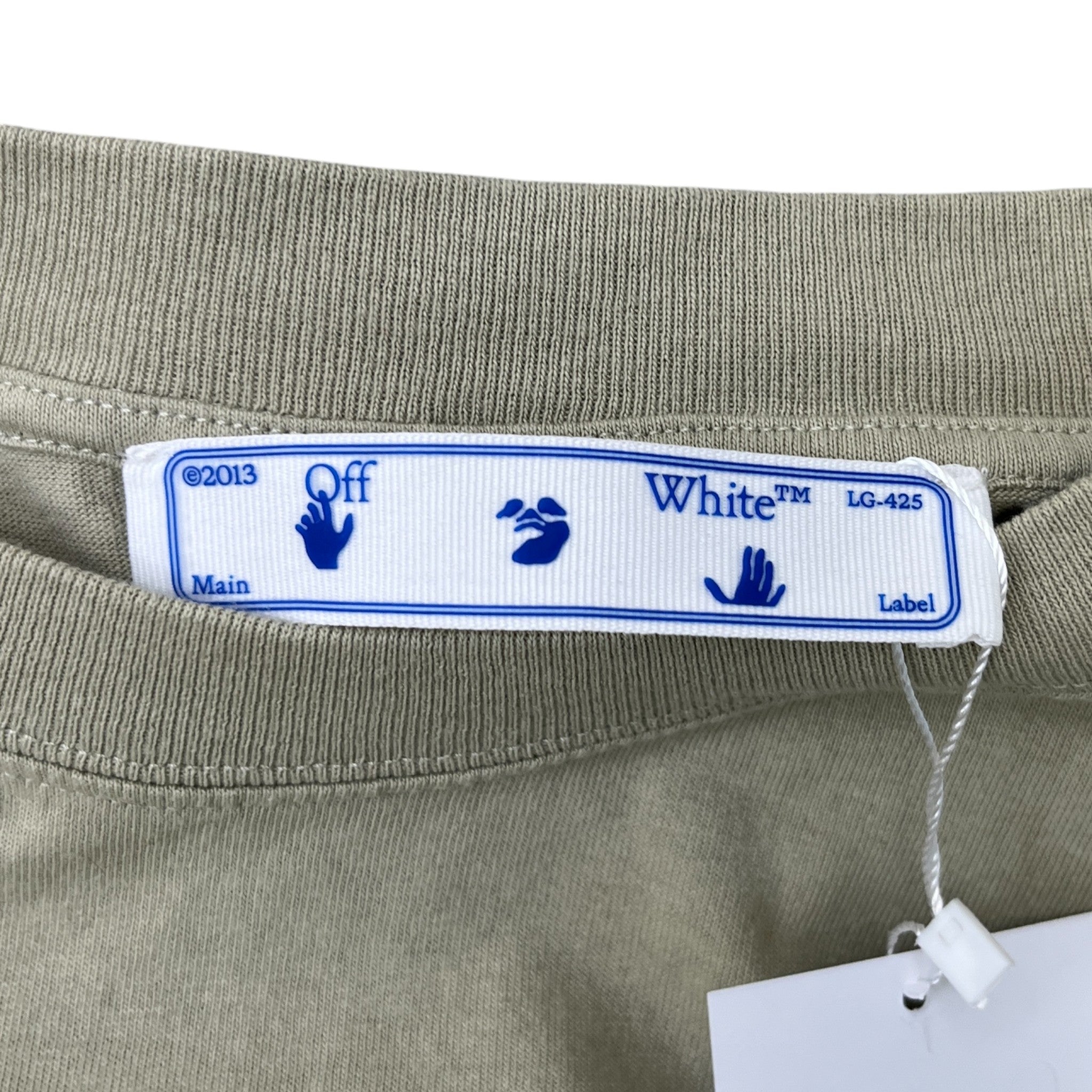 Men's Caravaggio Hand Graphic T-Shirt Beige Size M