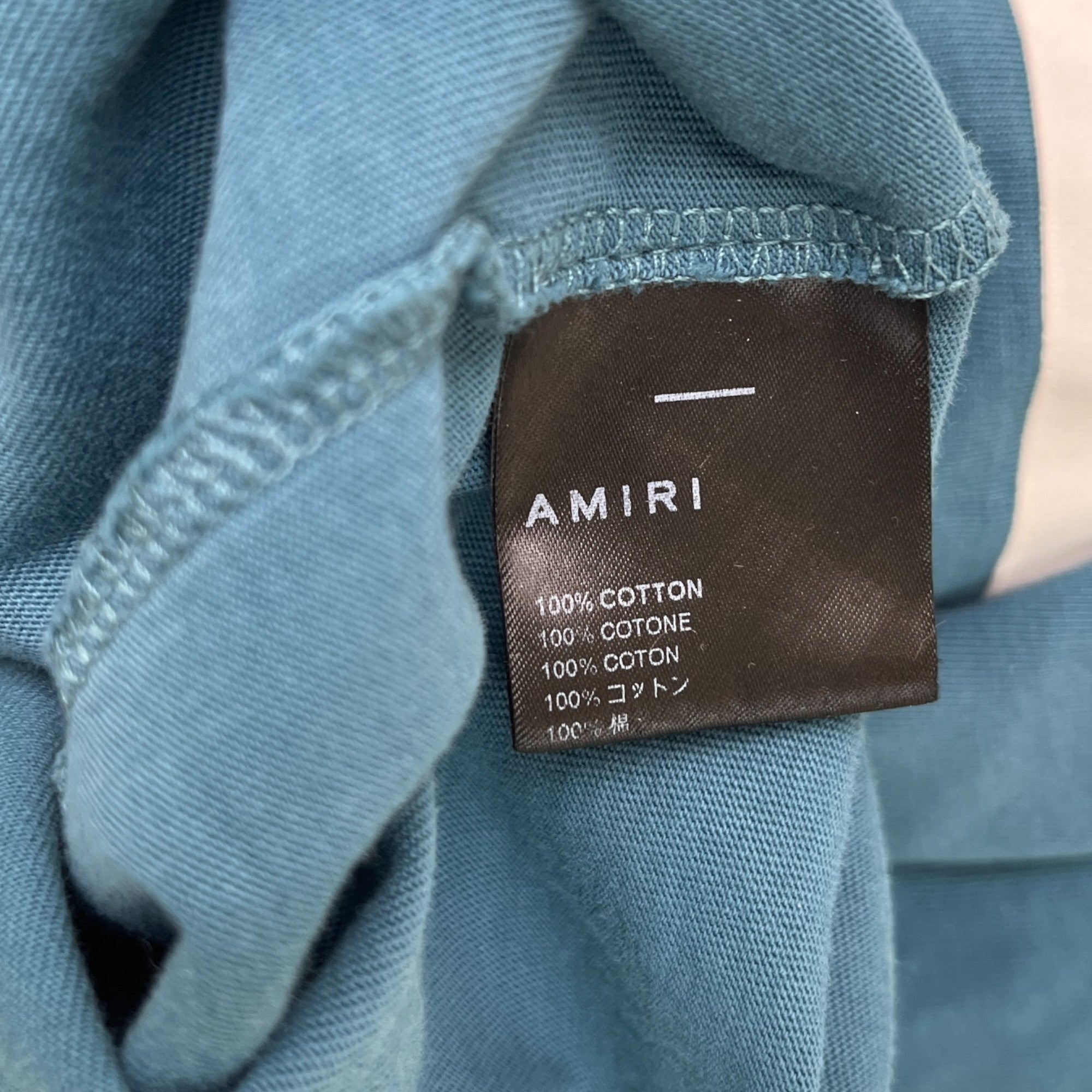 Men's Logo Print T-Shirt Blue Size IT 46 / UK S