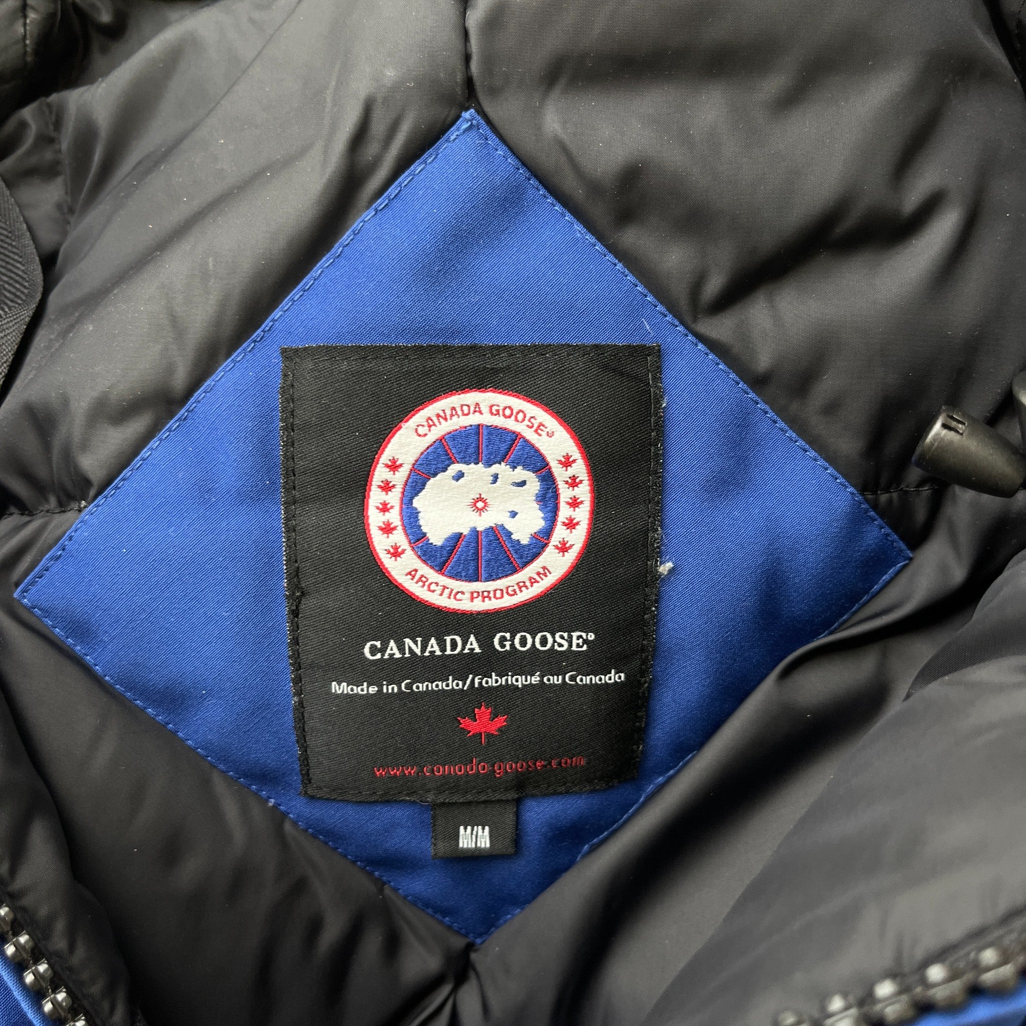 Women's Victoria Parka Down Jacket Blue Size M