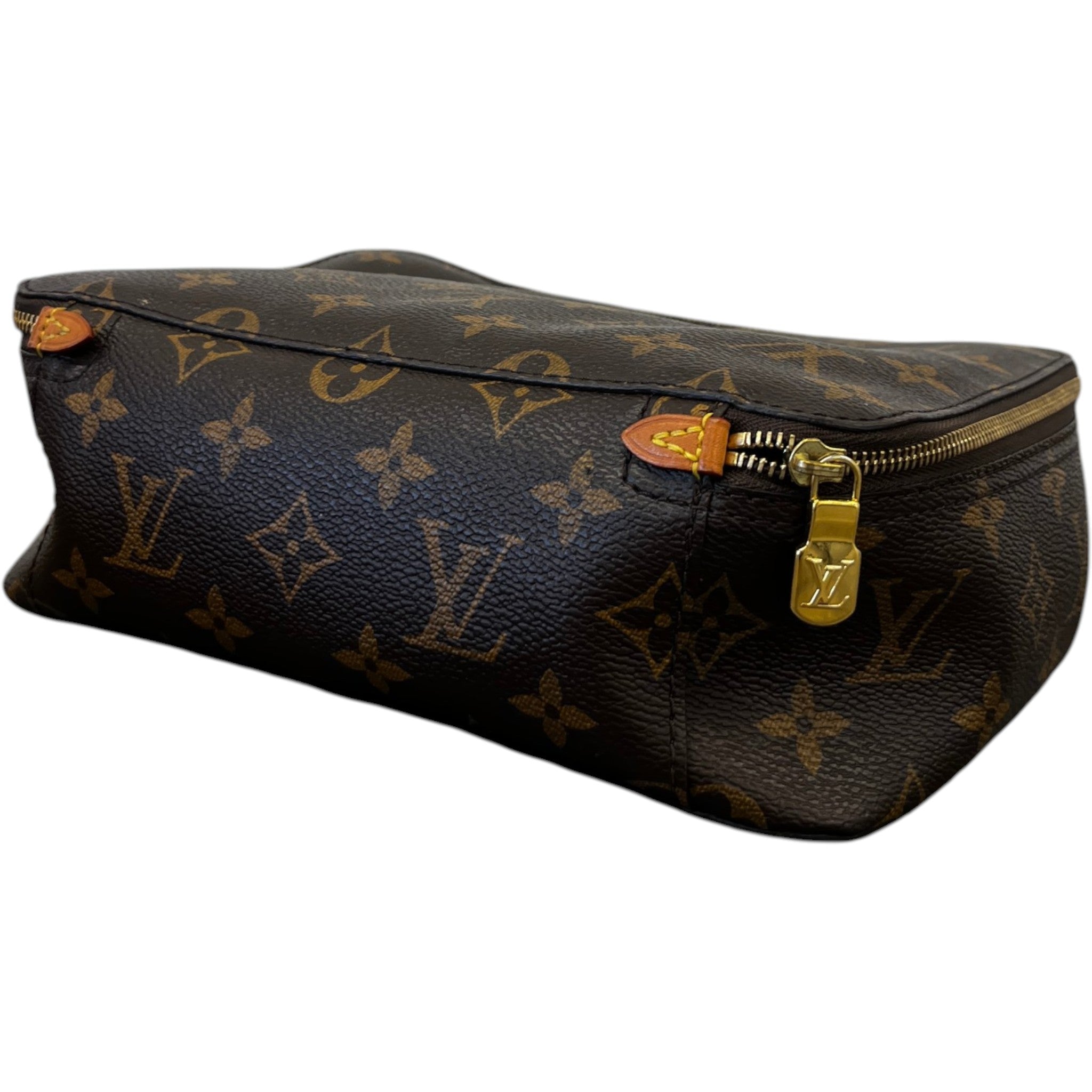 Women's Monogram Toiletry Bag Brown