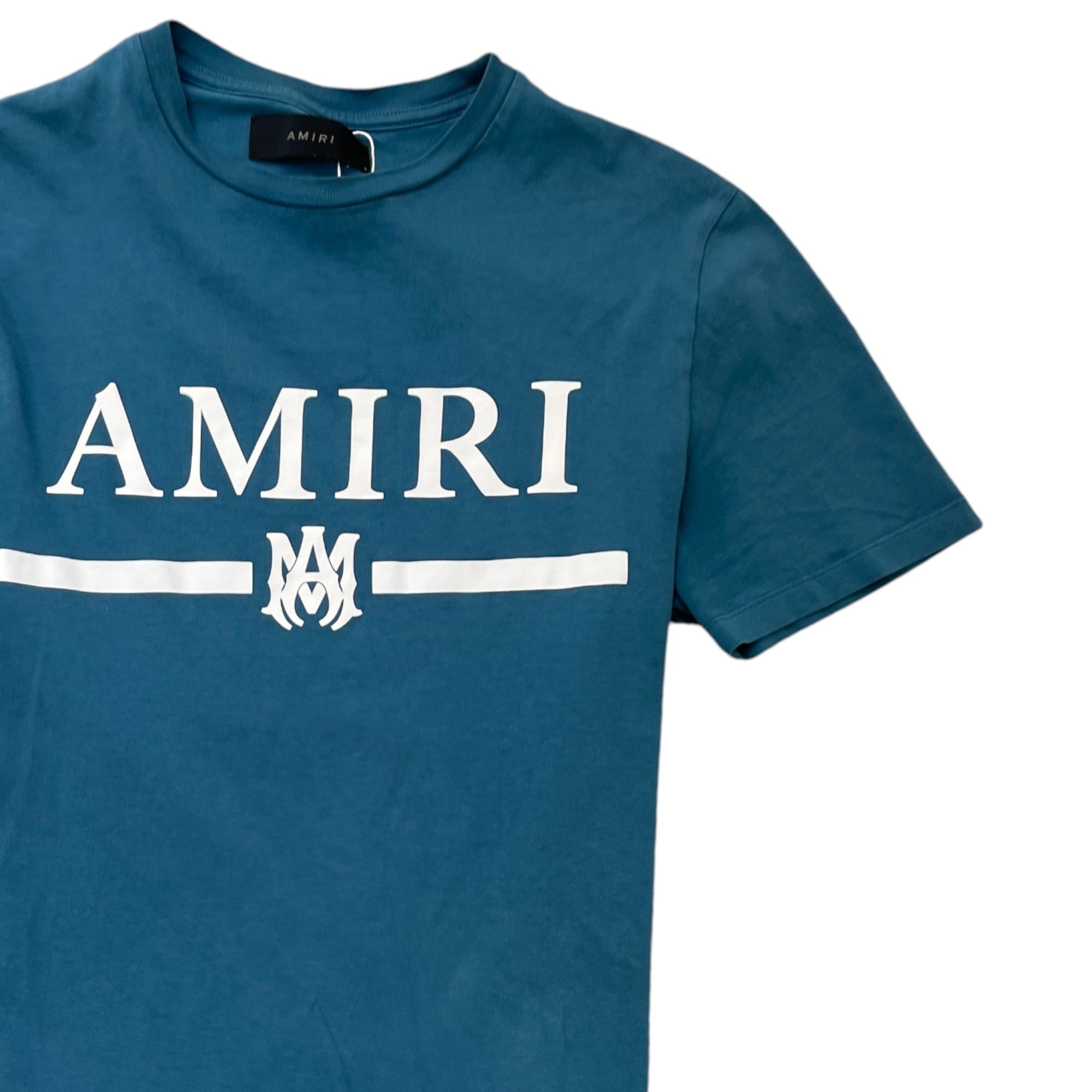 Men's Logo Print T-Shirt Blue Size IT 46 / UK S