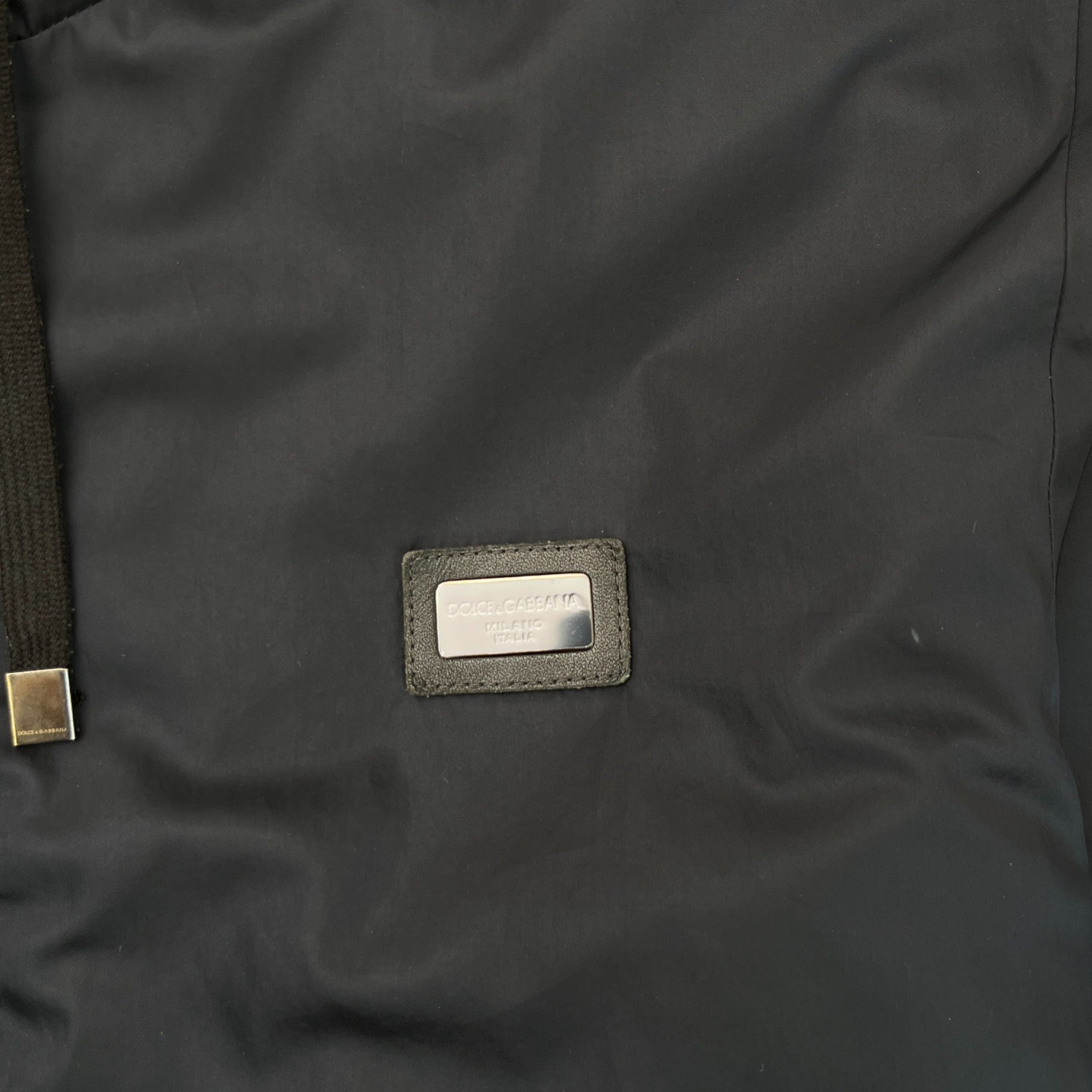 Men's Plaque Logo Jacket Navy Size IT 52 / XL