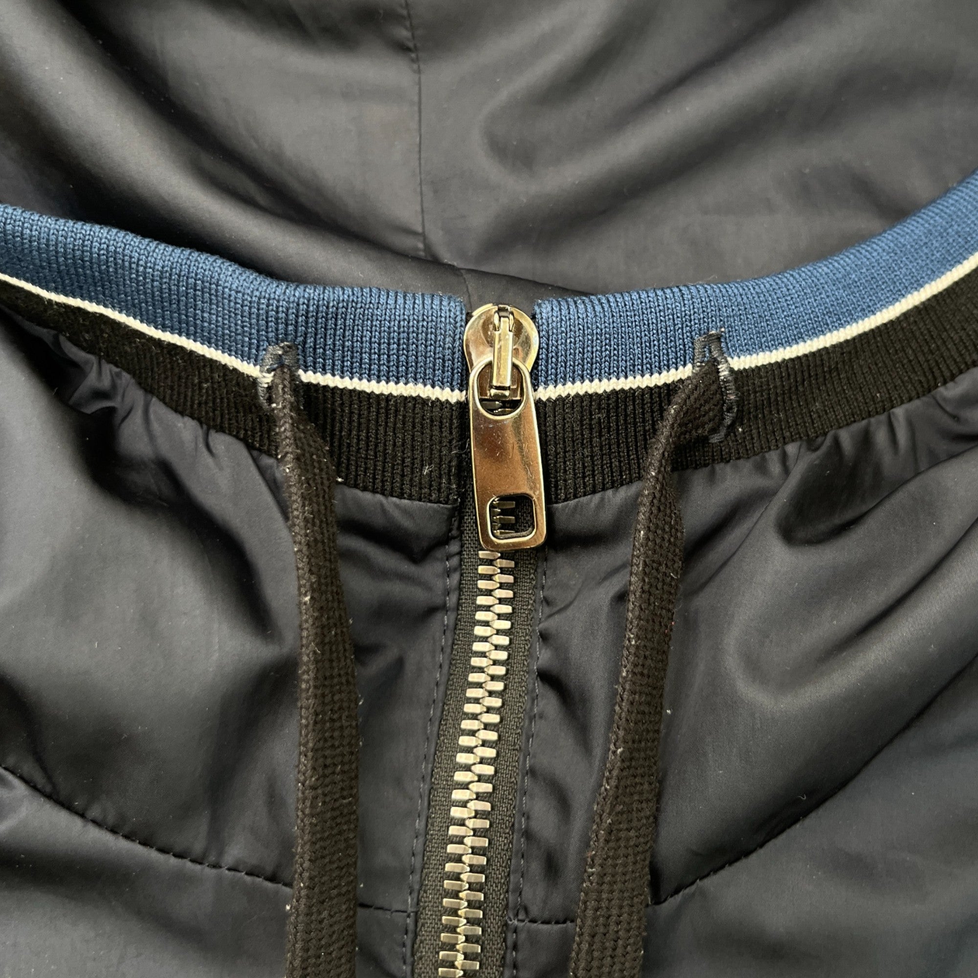 Men's Plaque Logo Jacket Navy Size IT 52 / XL