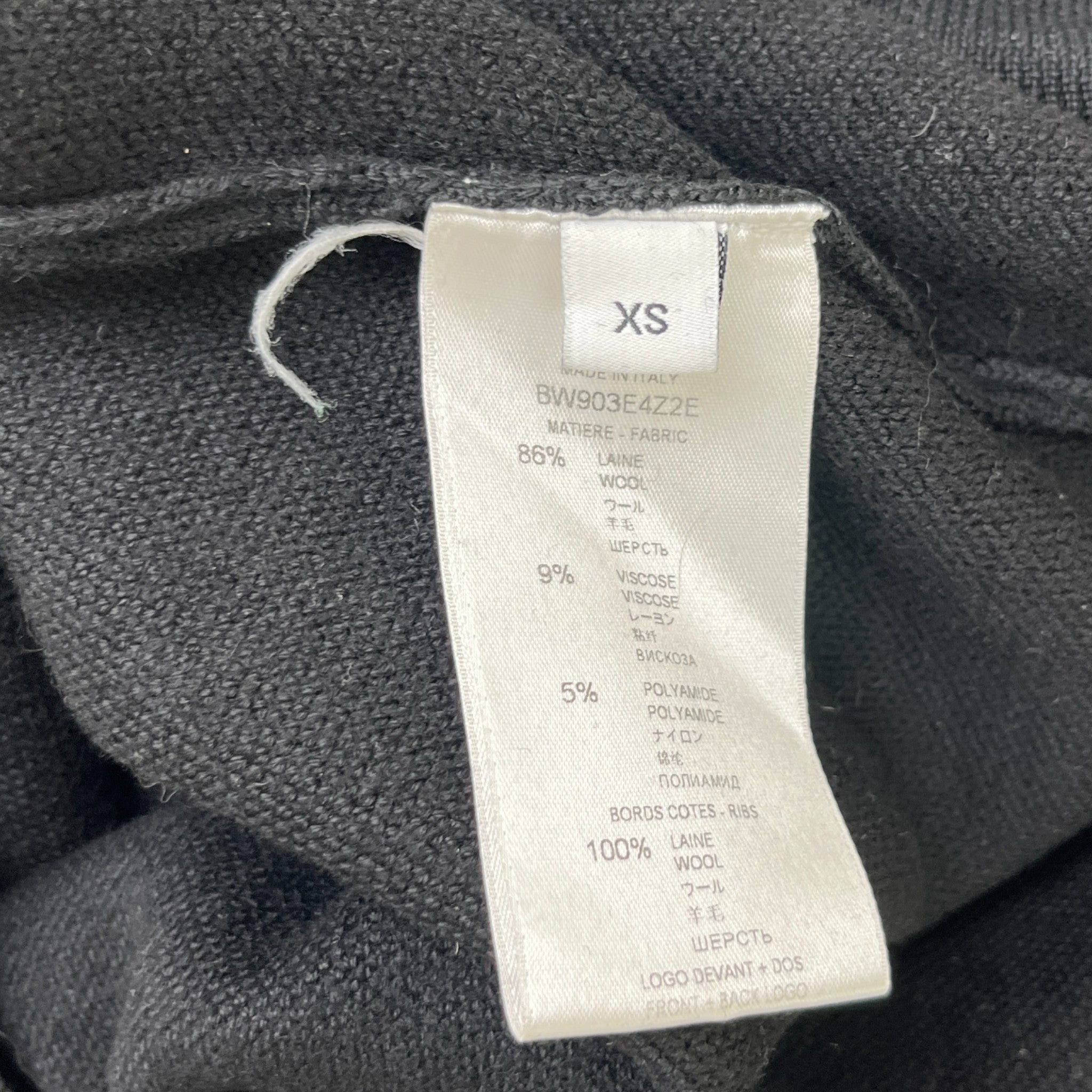 Men's 4G Embroidered Logo Jumper Black Size XS