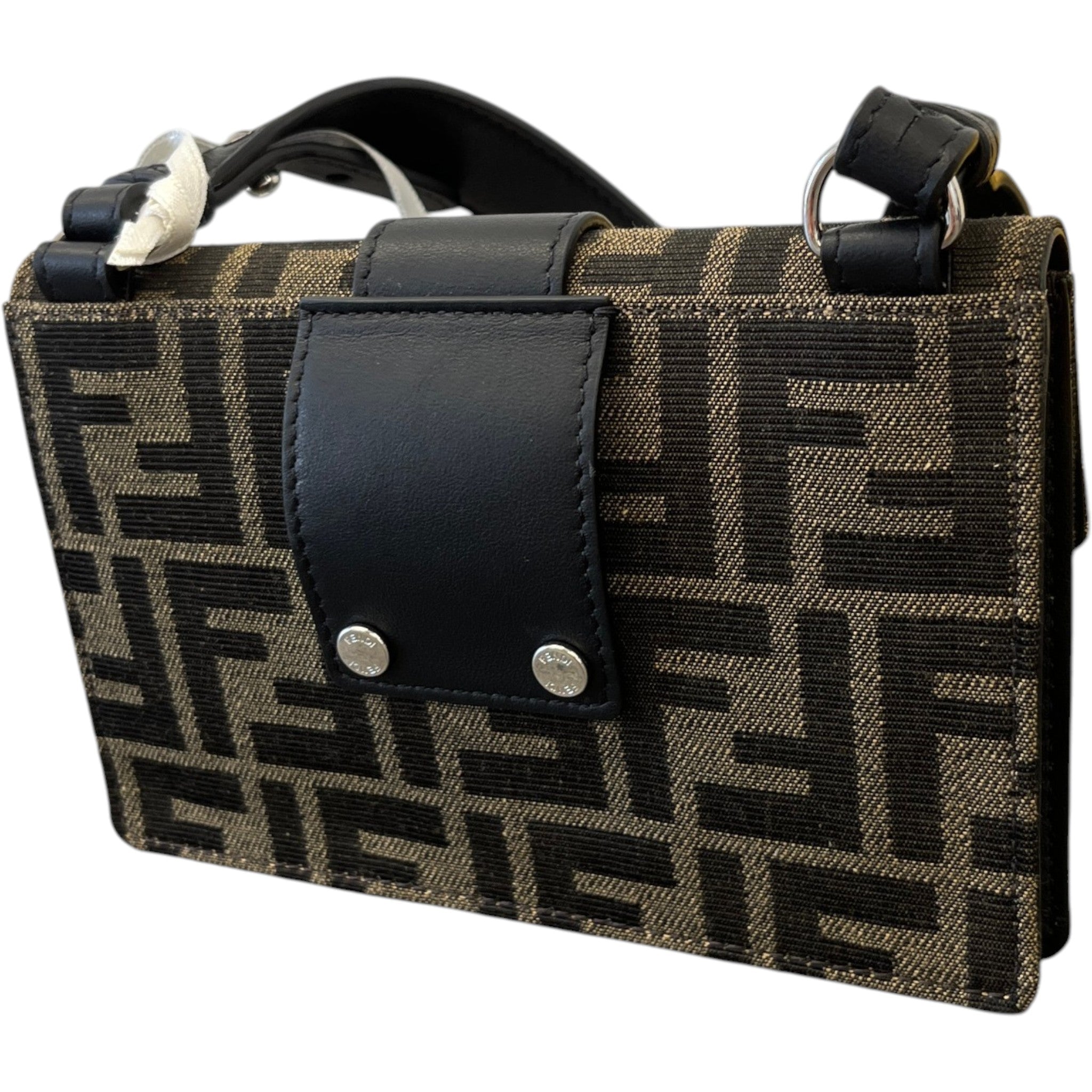 Women's Mini Canvas Baguette Bag Brown
