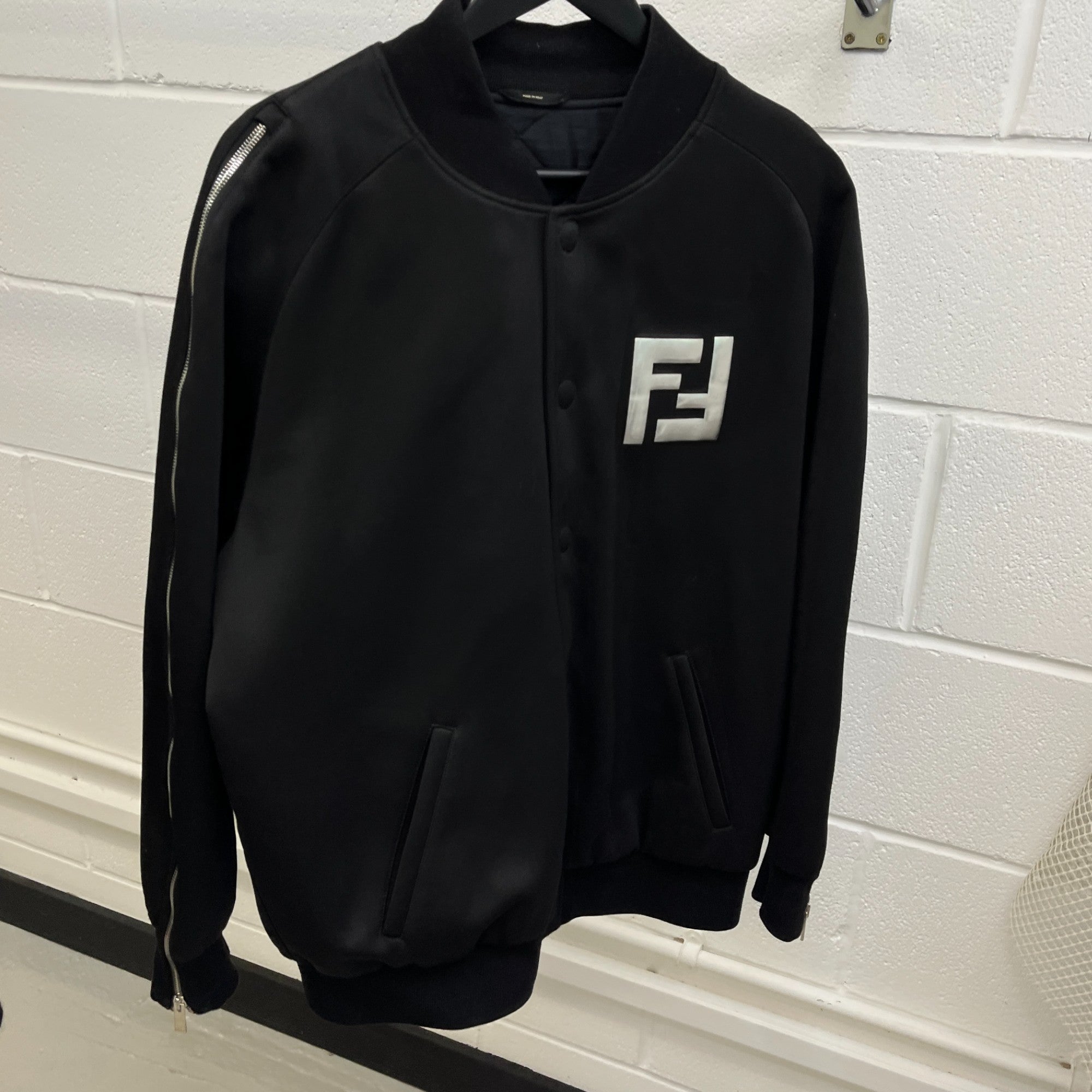 Men's Fendi X Nicki Minaj Bomber Jacket Black Size IT 46 / S