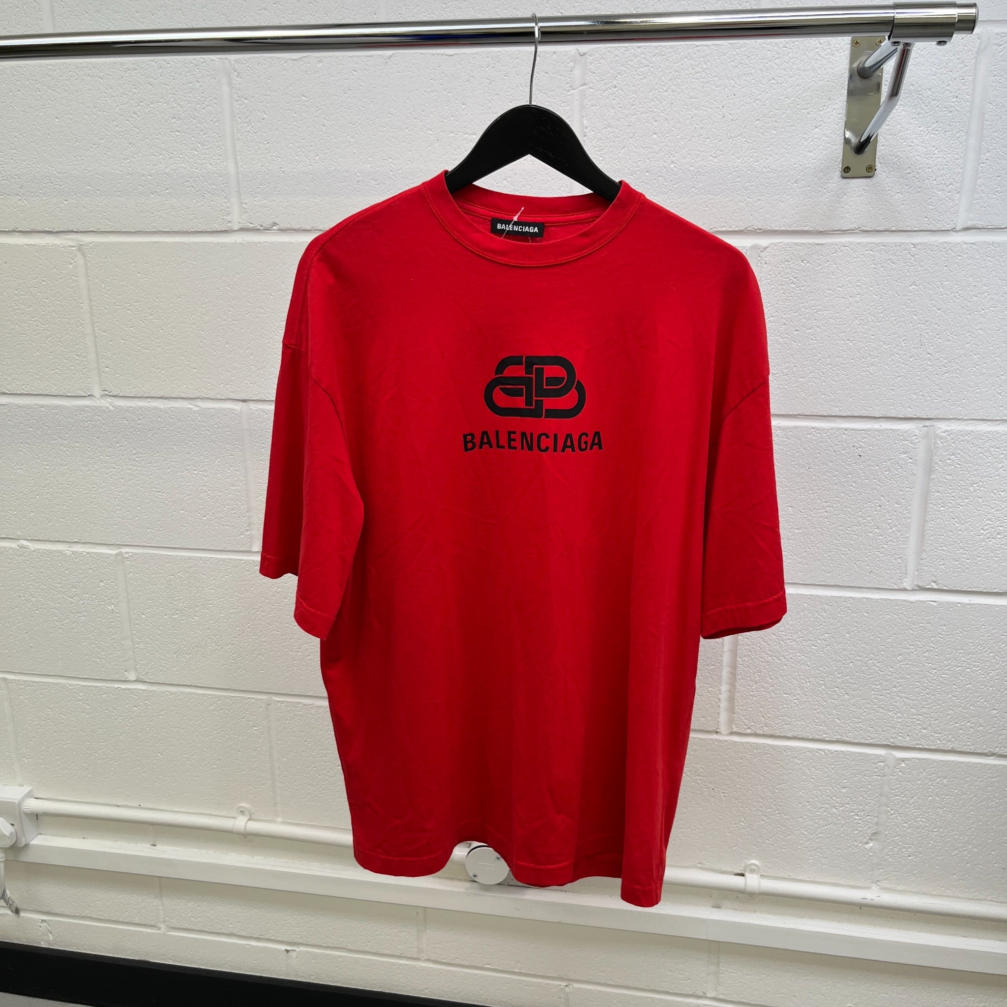 Men's Bb Mode Logo T-Shirt Red Size M