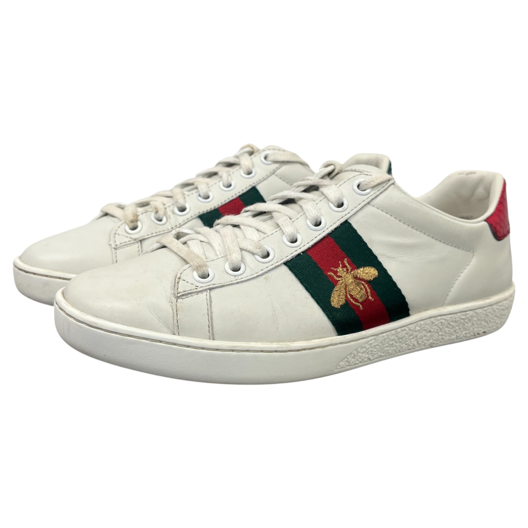 Women's Ace Stripe Low Trainers White Size EU 35.5 / UK 2.5