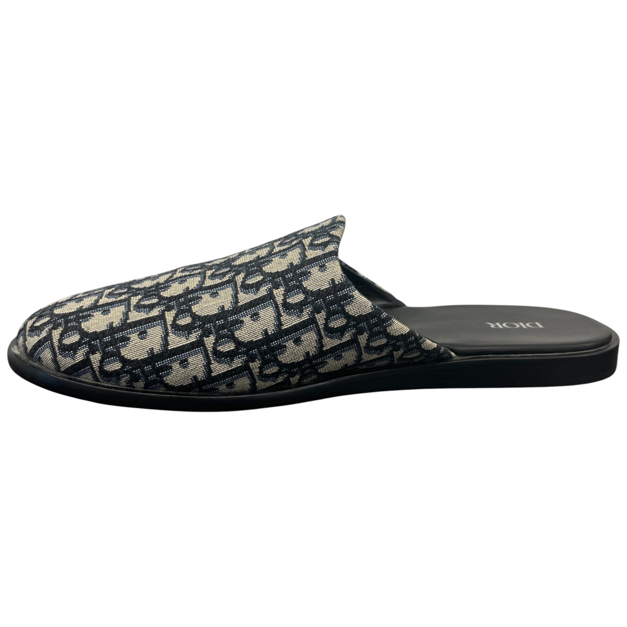 Men's Oblique Mules Black Size EU 44 / UK 10