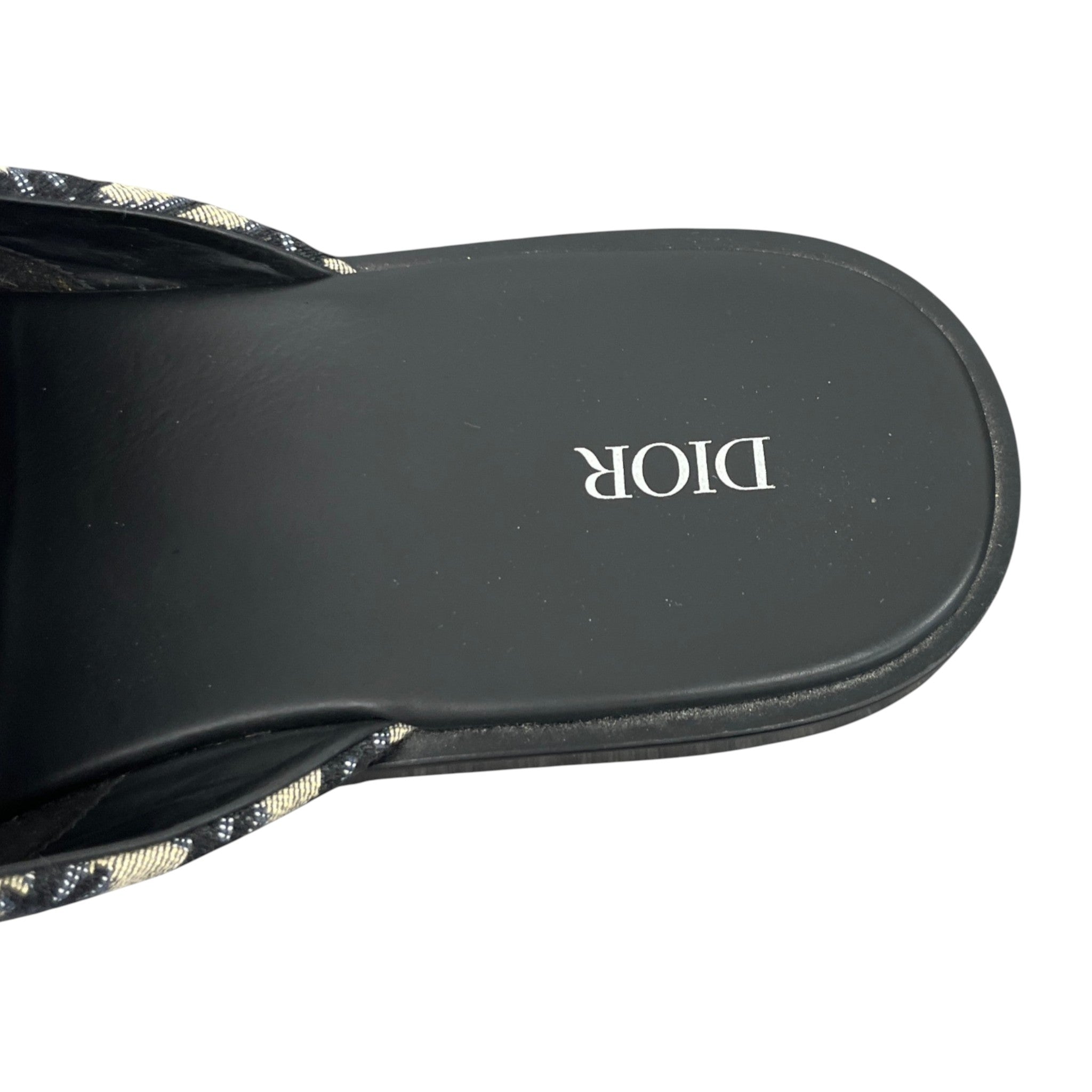 Men's Oblique Mules Black Size EU 44 / UK 10