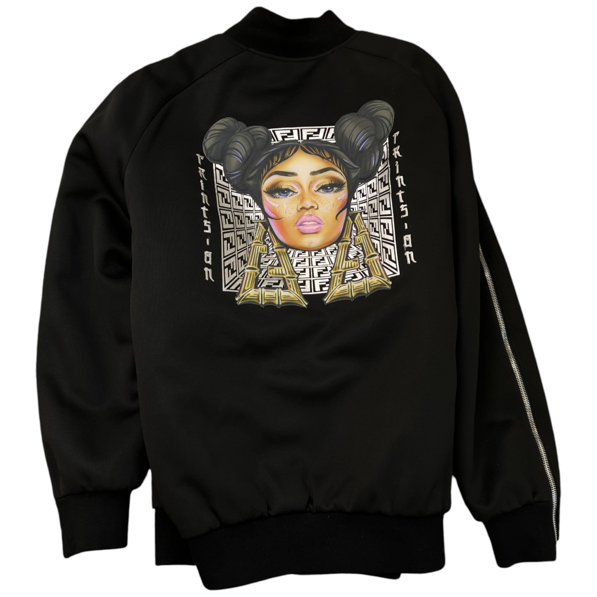 Men's Fendi X Nicki Minaj Bomber Jacket Black Size IT 46 / S
