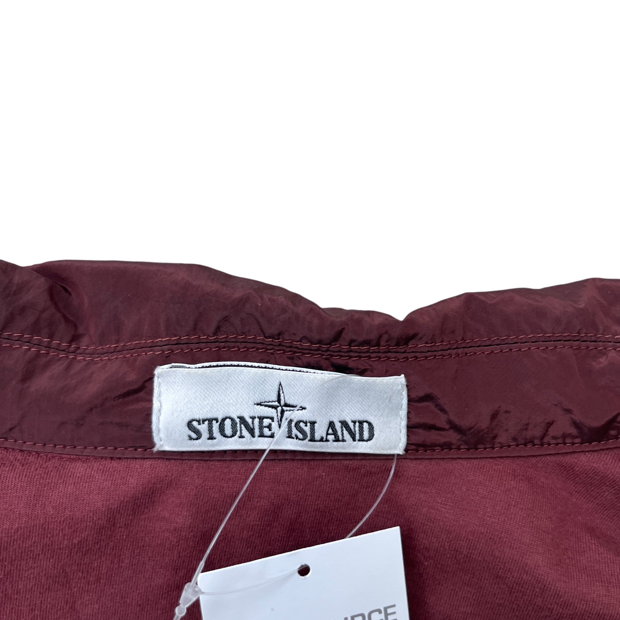 Men's Applique Logo Windbreaker Burgundy Size L