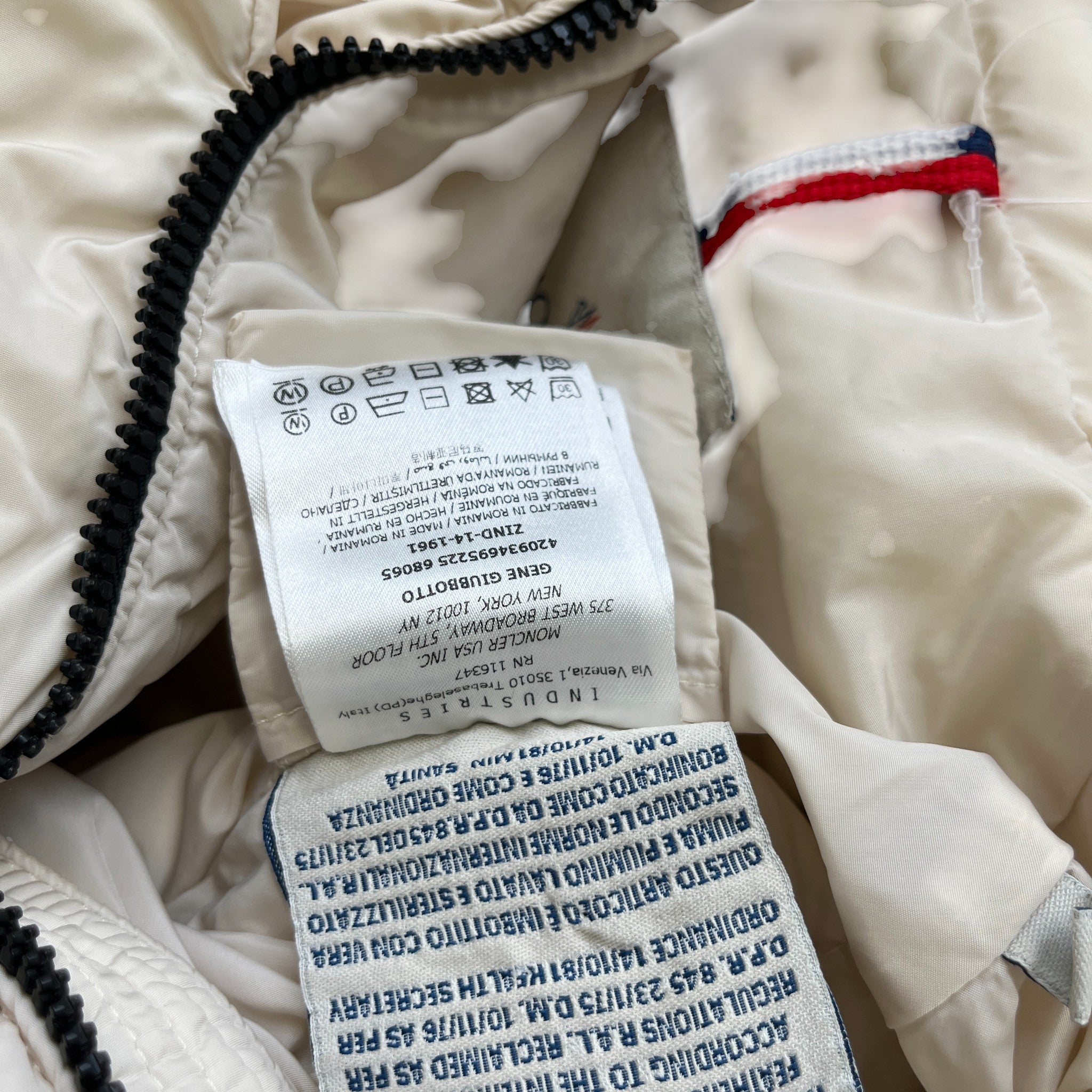 Women's Gene Down Jacket White Size 2 / UK 12