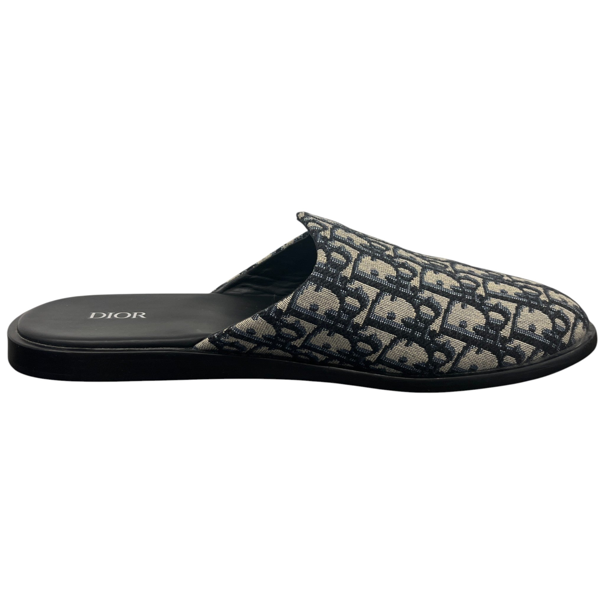 Men's Oblique Mules Black Size EU 44 / UK 10