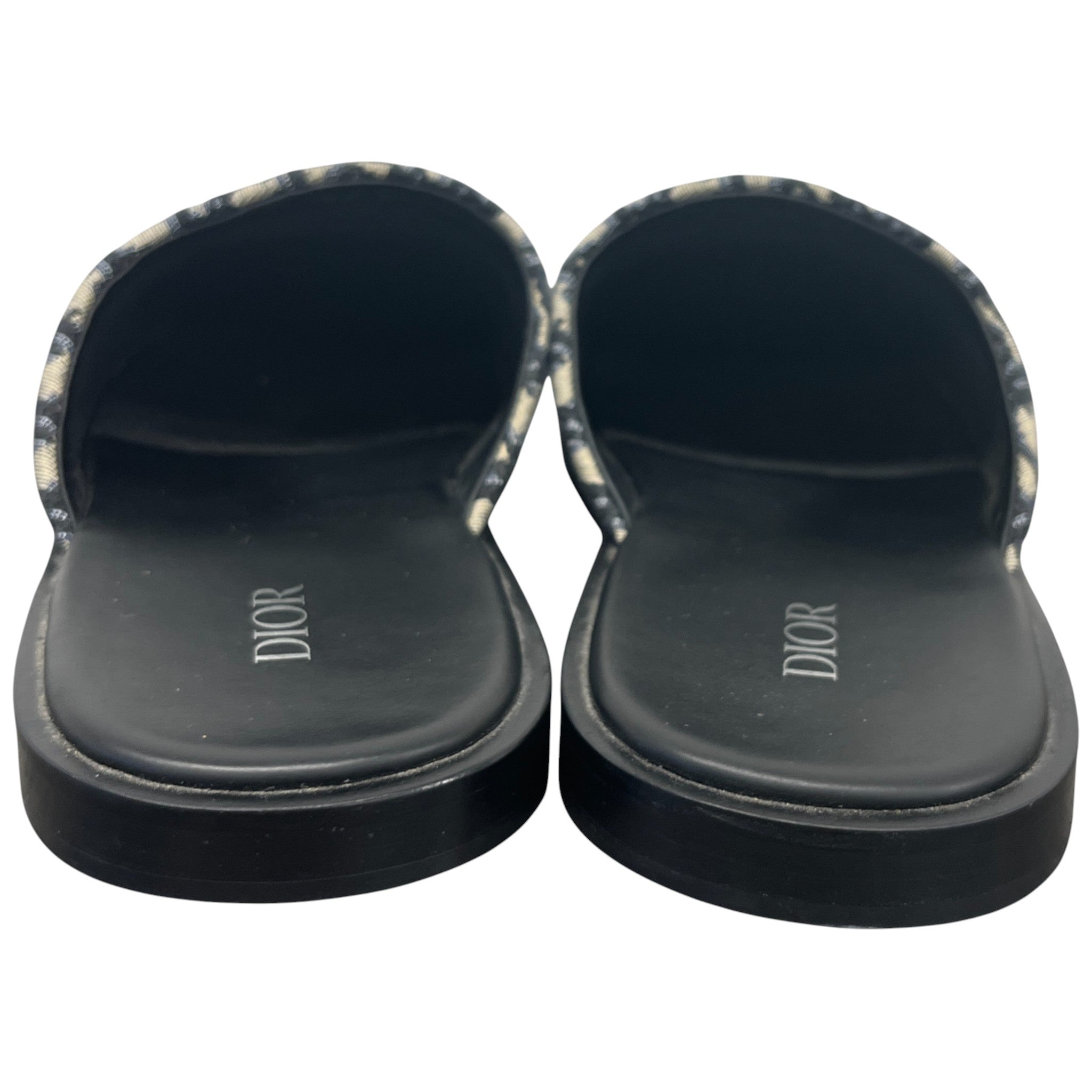 Men's Oblique Mules Black Size EU 44 / UK 10